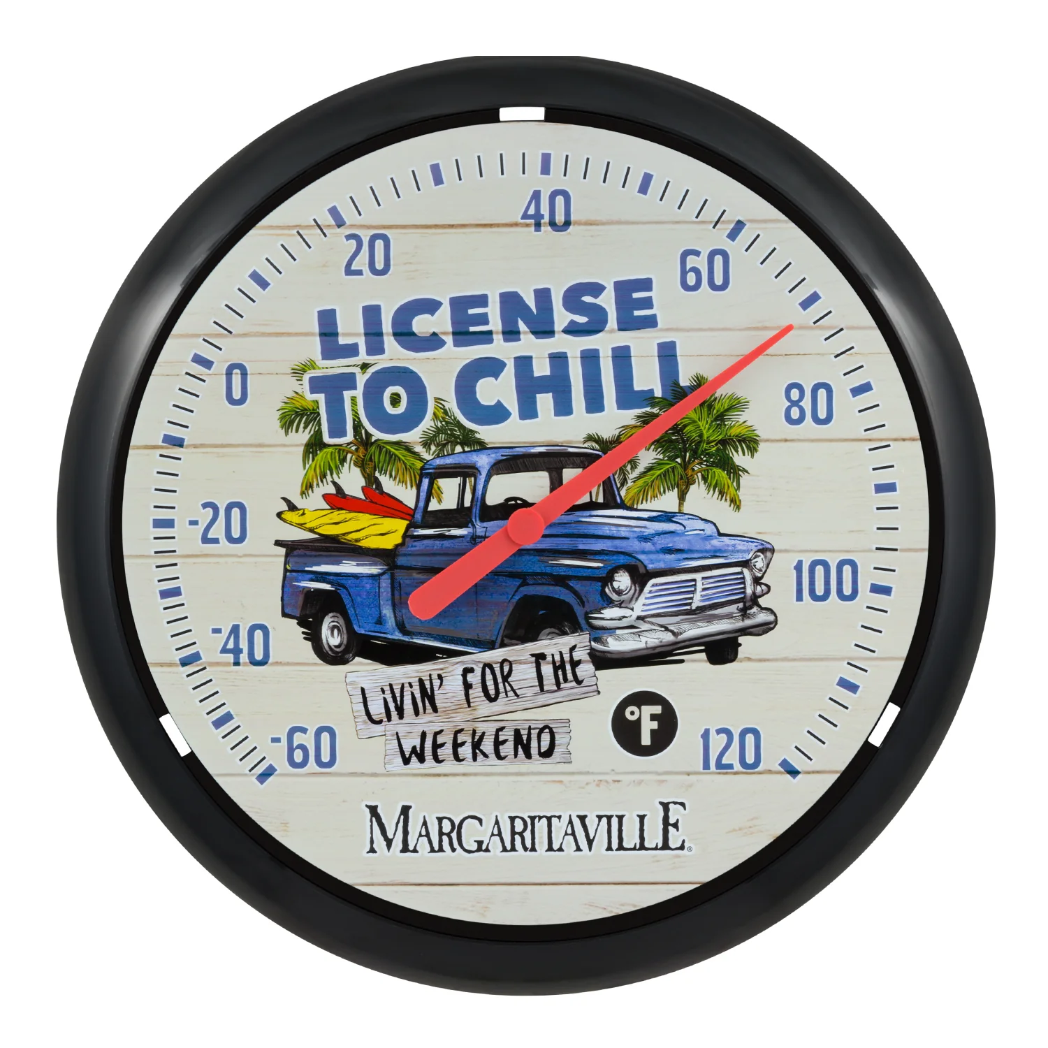 104-134B 13.25" Round Margaritaville Thermometer