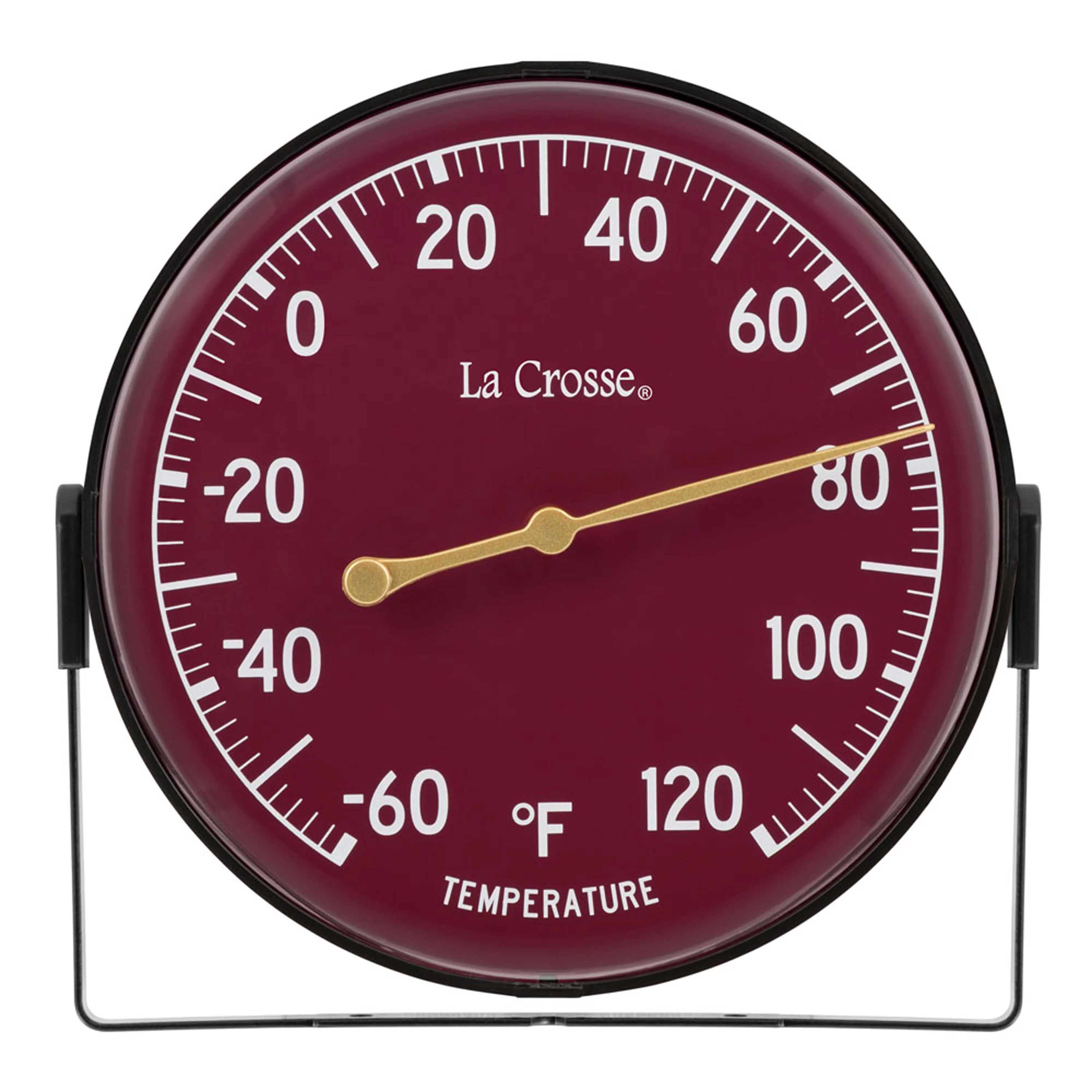 104-1512D 5-inch Dial Thermometer with Bracket - Red