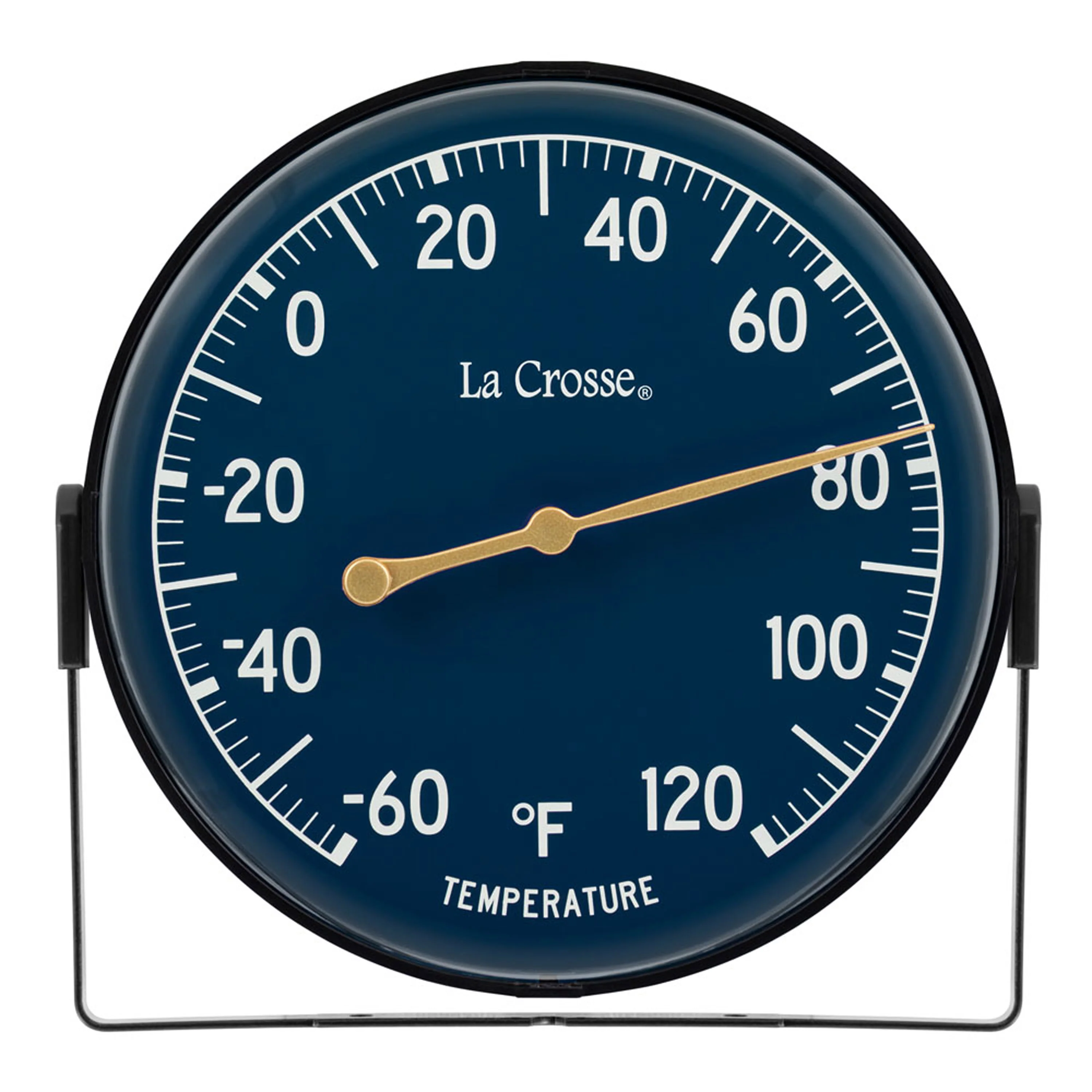 104-1512E 5-inch Dial Thermometer with Bracket - Blue