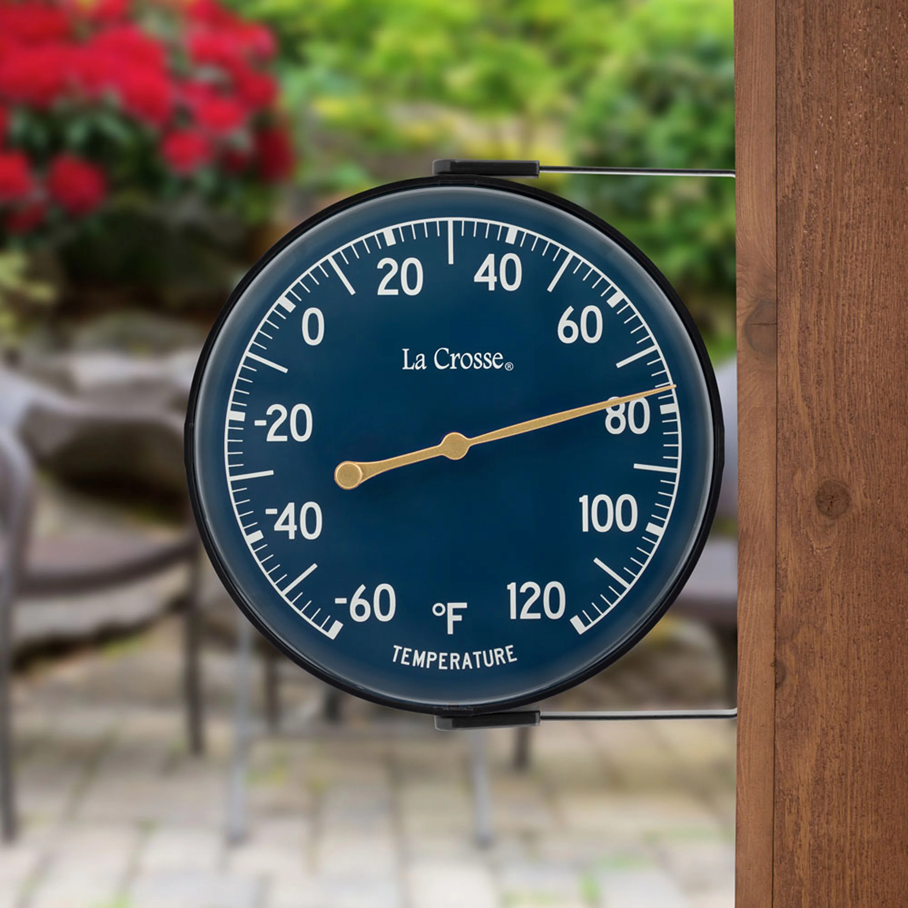104-1512E 5-inch Dial Thermometer with Bracket - Blue - Image 3