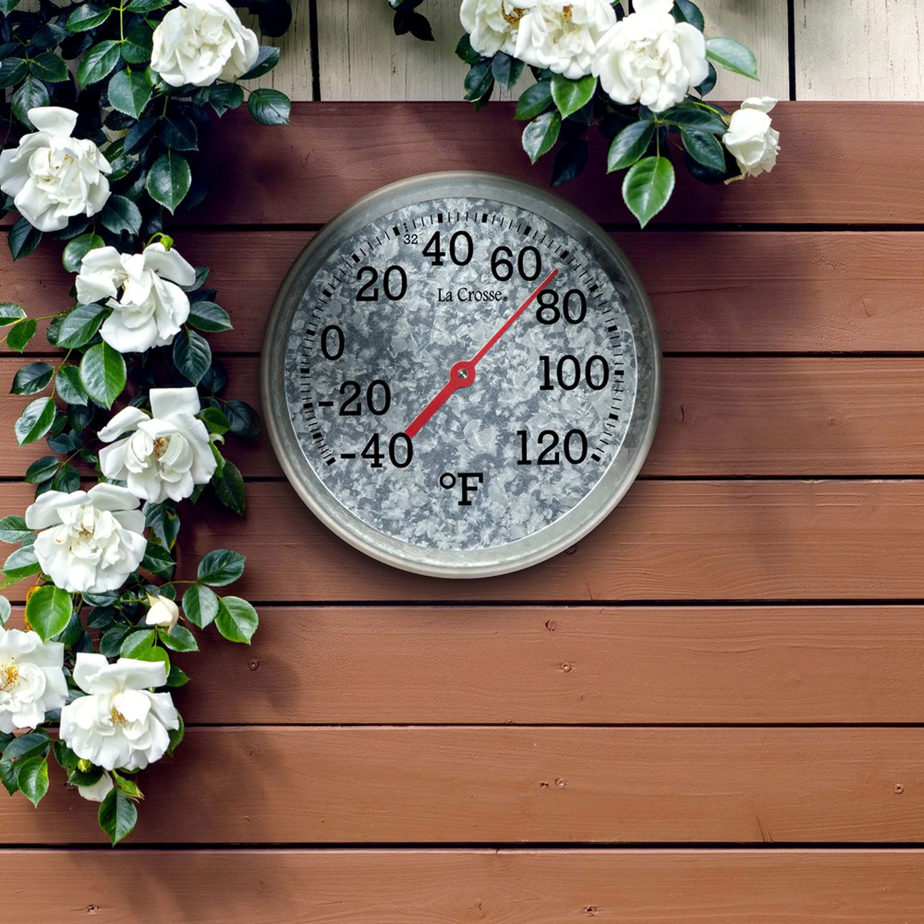 104-2822 8 inch Galvanized Metal Thermometer - Image 6