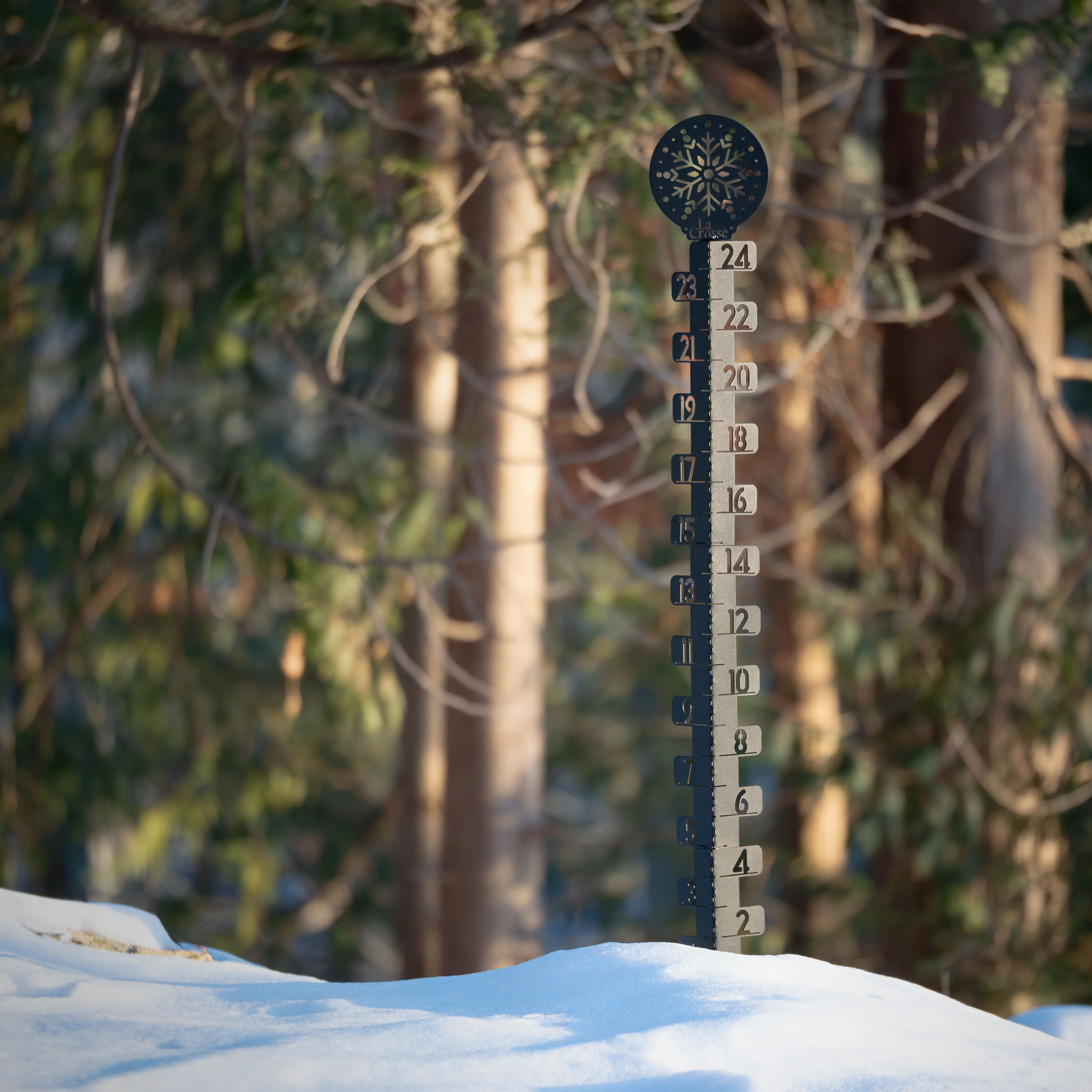 139-4686 Metal Snow Gauge - Snowflake - Image 3