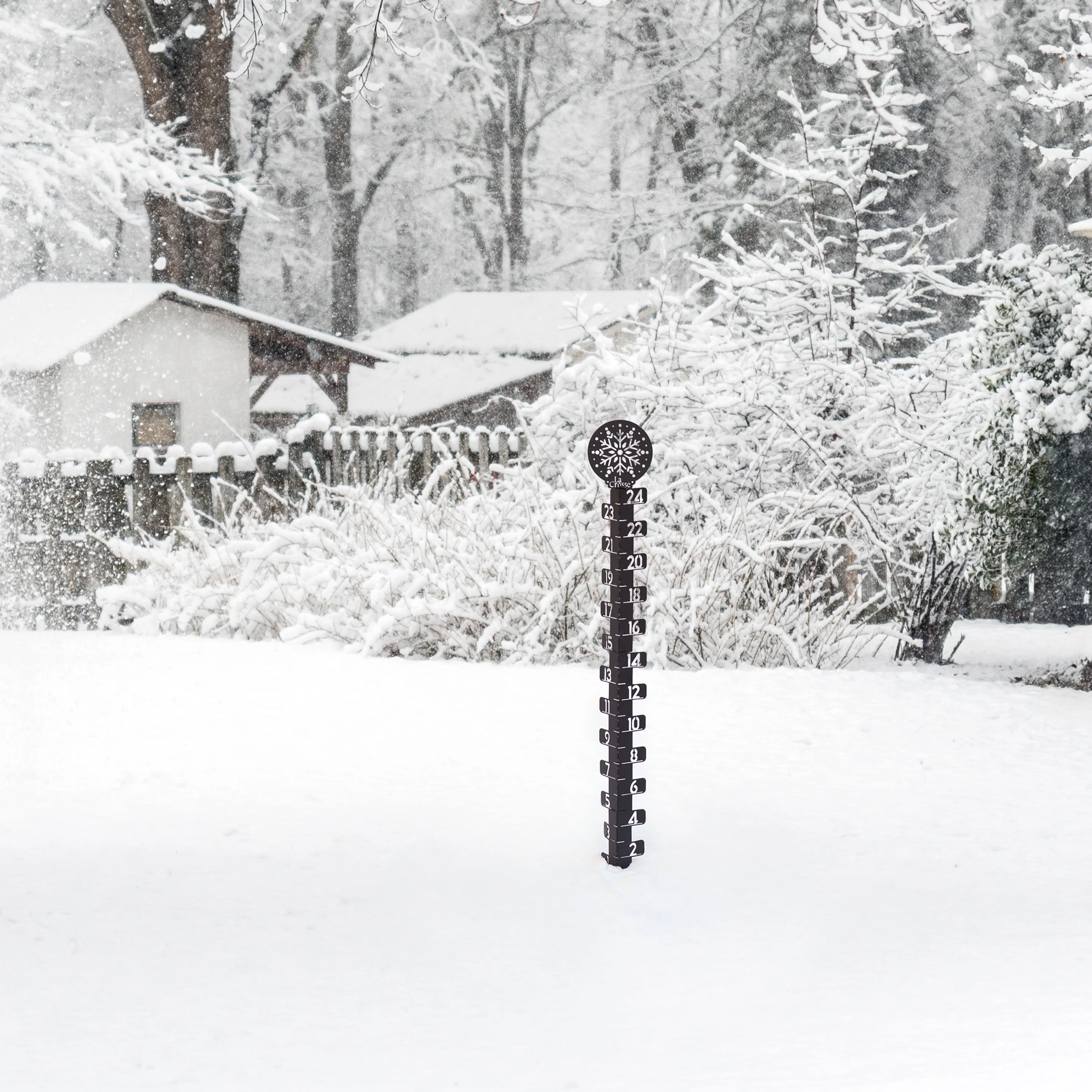 139-4686 Metal Snow Gauge - Snowflake - Image 4