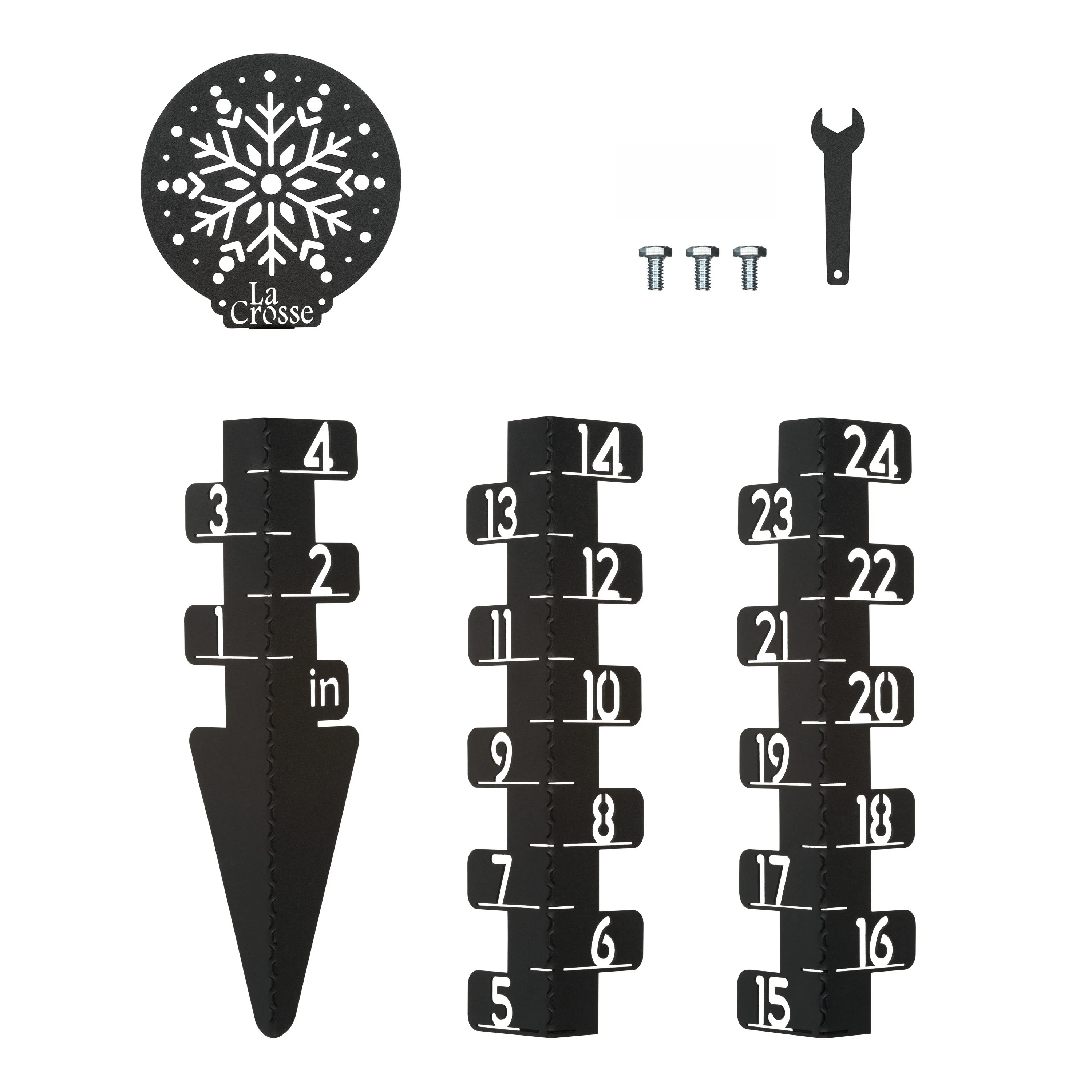 139-4686 Metal Snow Gauge - Snowflake - Image 7