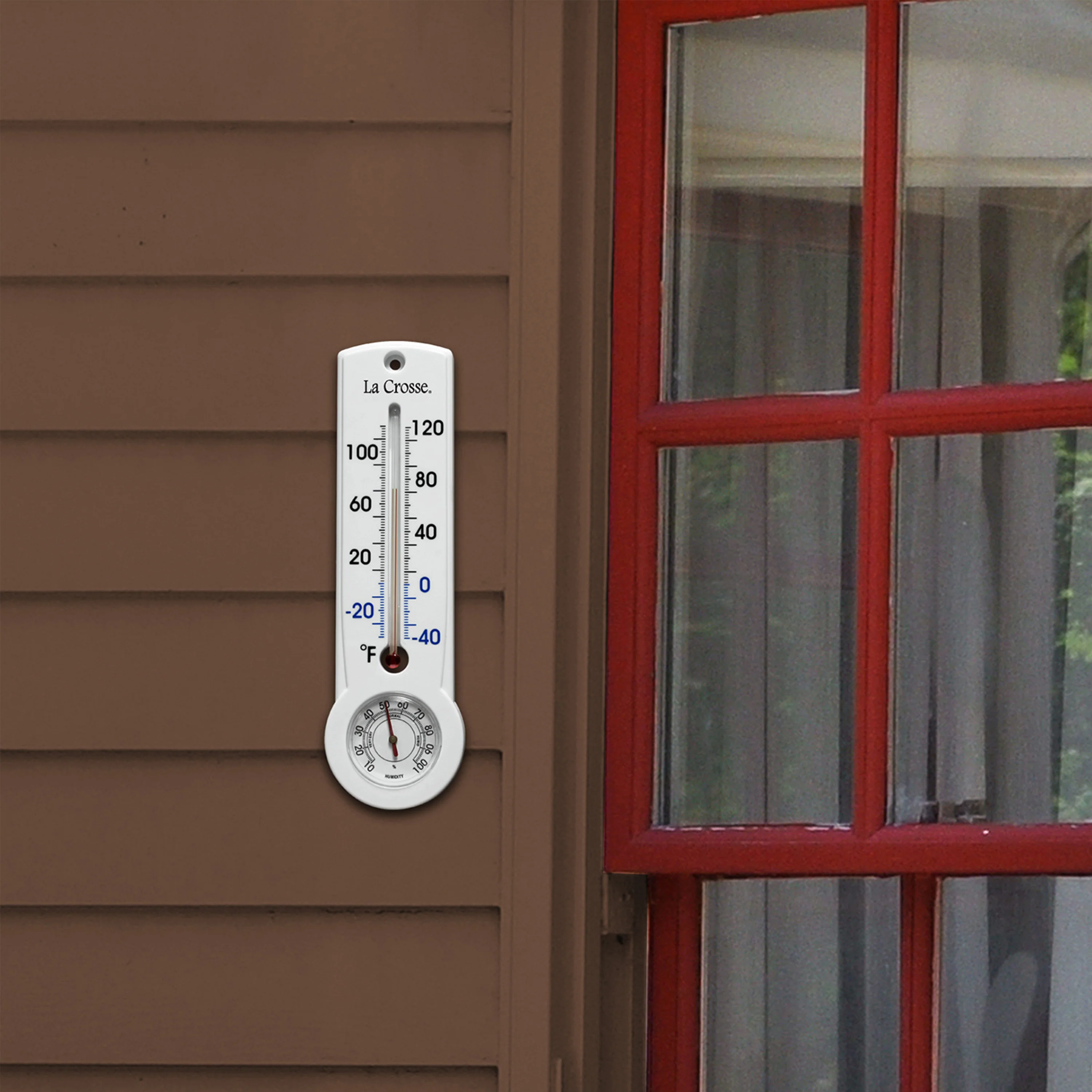 204-109 8.75-inch Thermometer with Hygrometer and Key Hider - Image 4