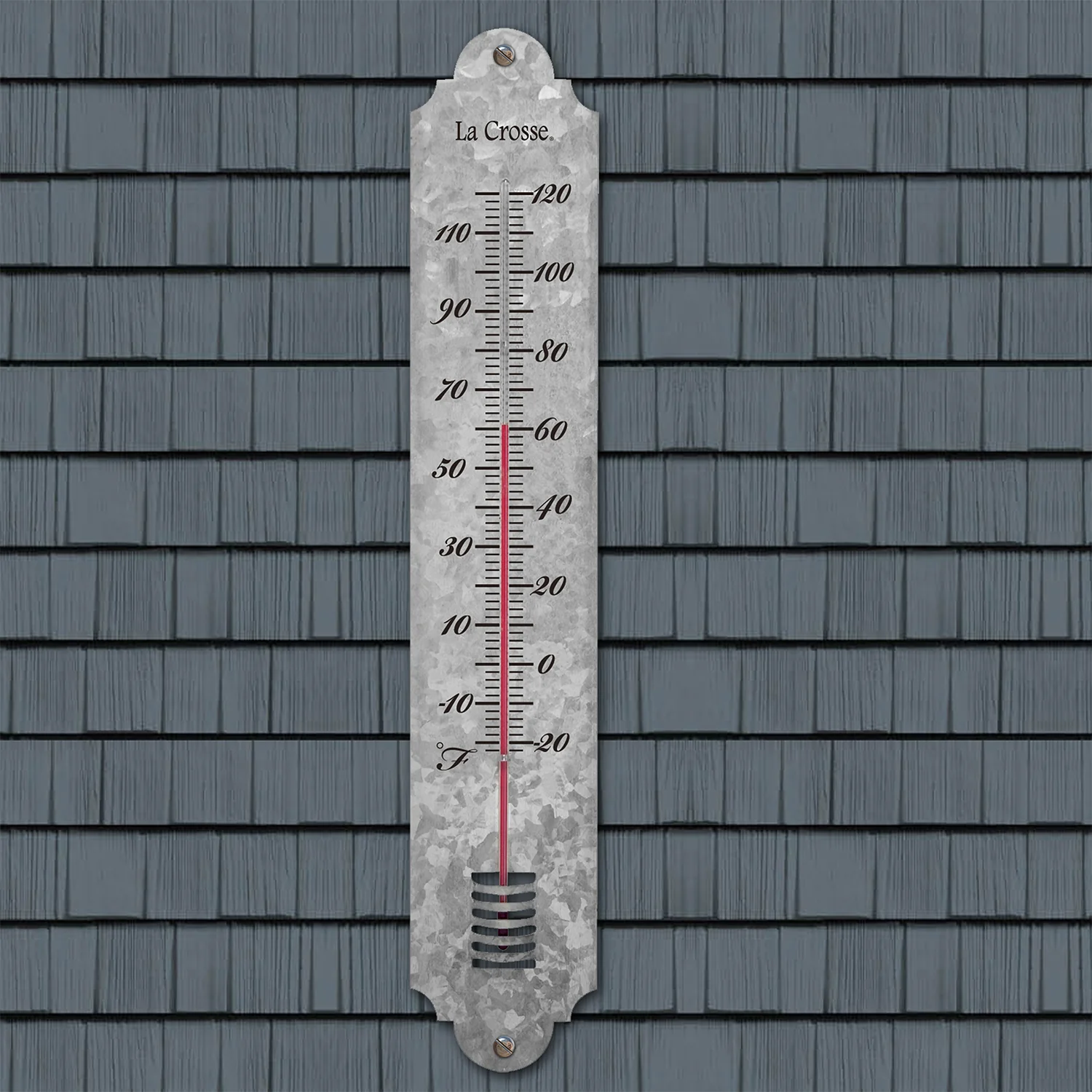 204-1550 19.50 inch Galvanized Metal Thermometer - Image 4