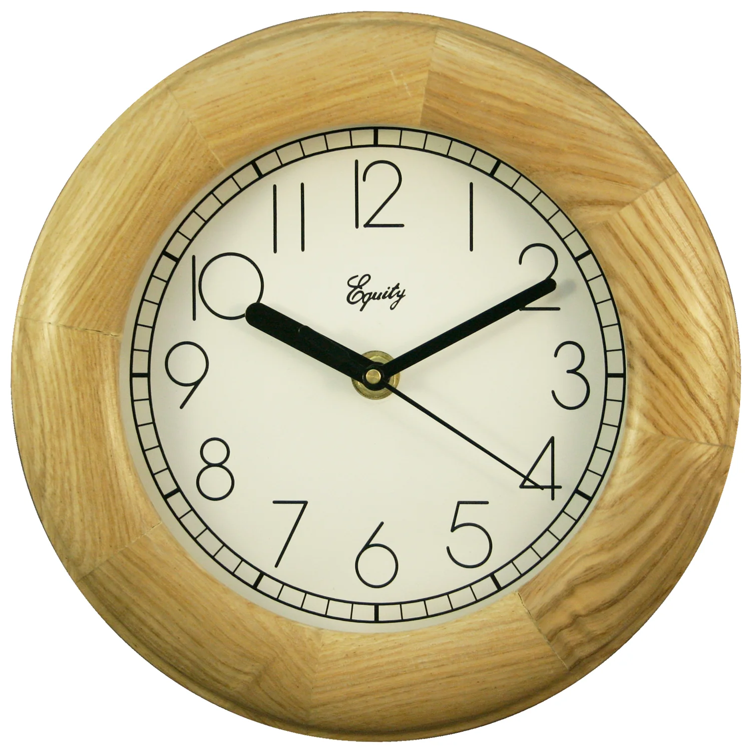 8 inch Natural Wood Wall Clock