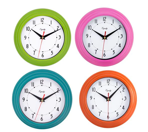 8 inch Analog Wall Clock Variety Pack