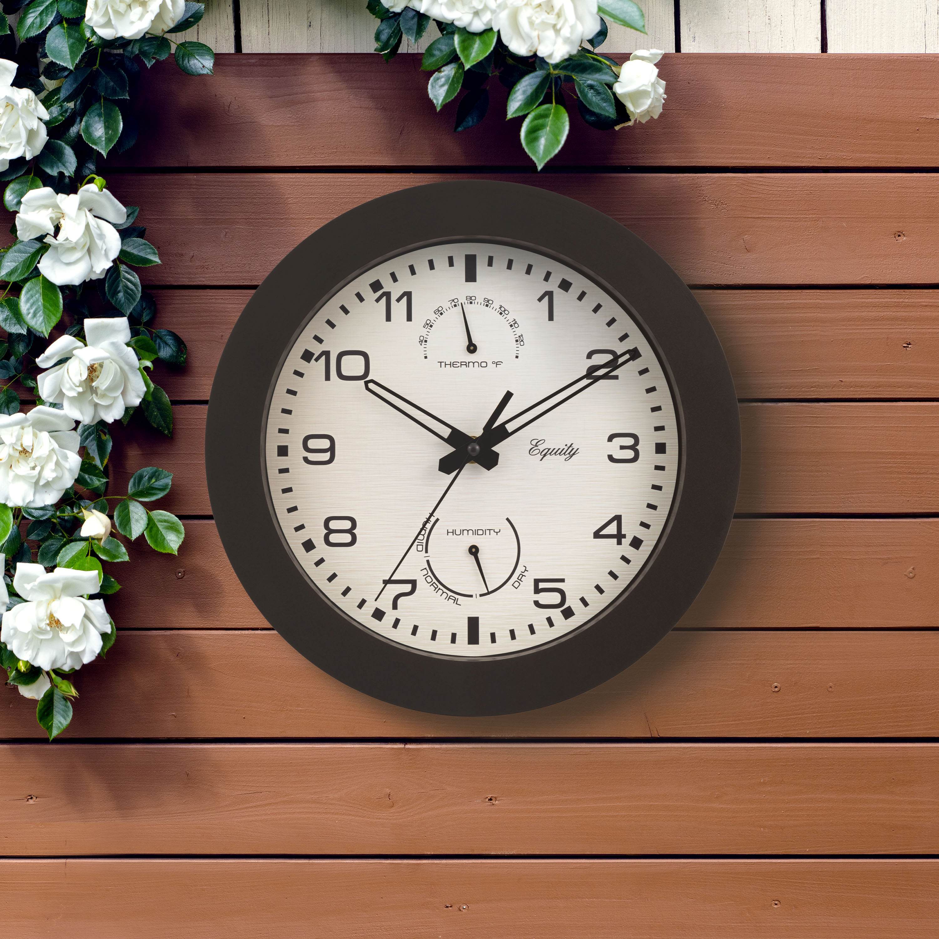29005 10-inch Waylon Indoor/Outdoor Wall Clock - Image 4