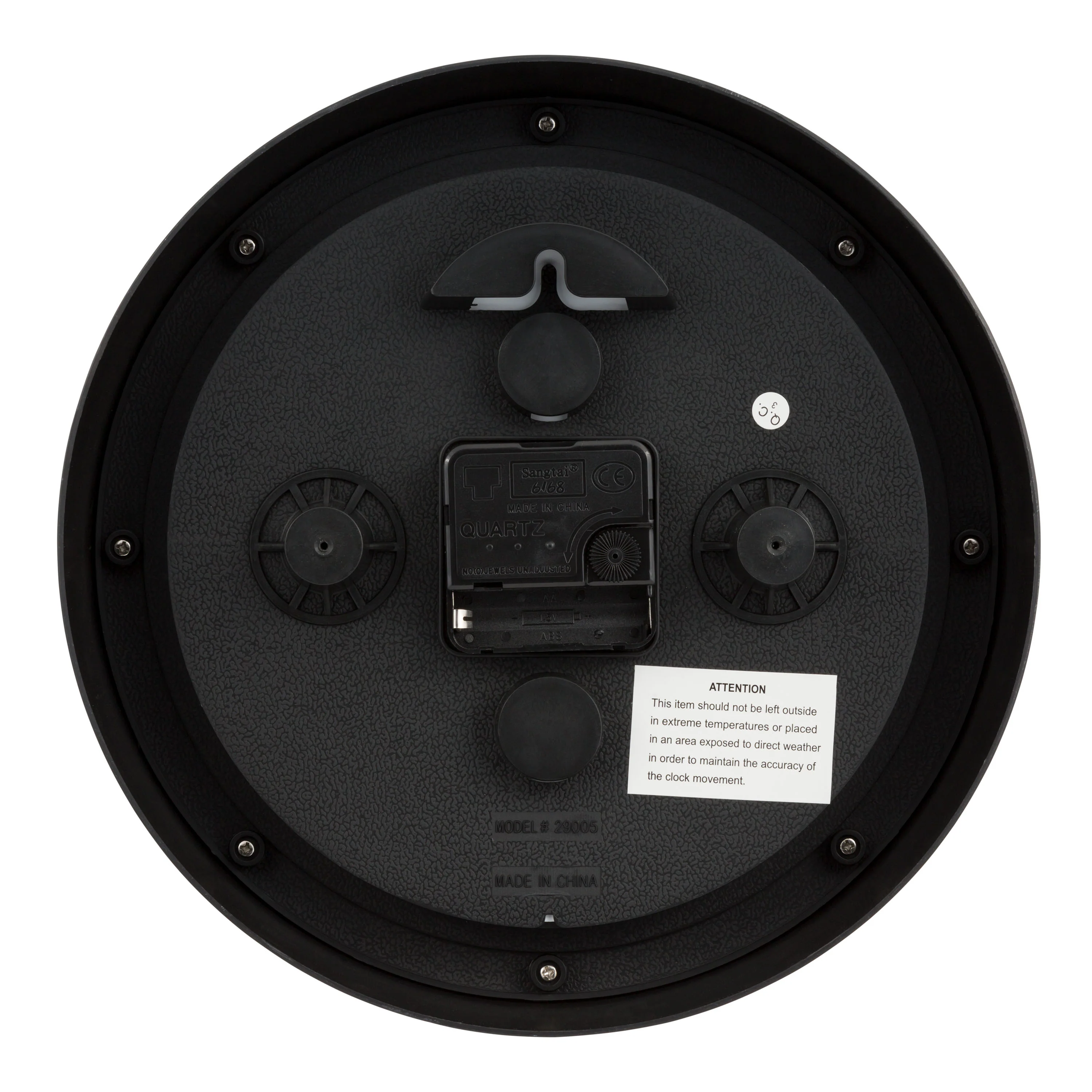 29005 10-inch Waylon Indoor/Outdoor Wall Clock - Image 7