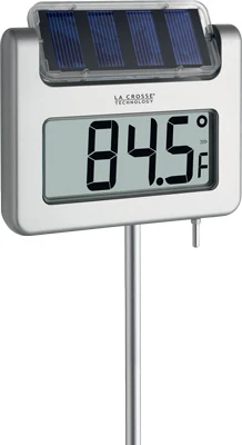 Solar-Powered Garden Thermometer