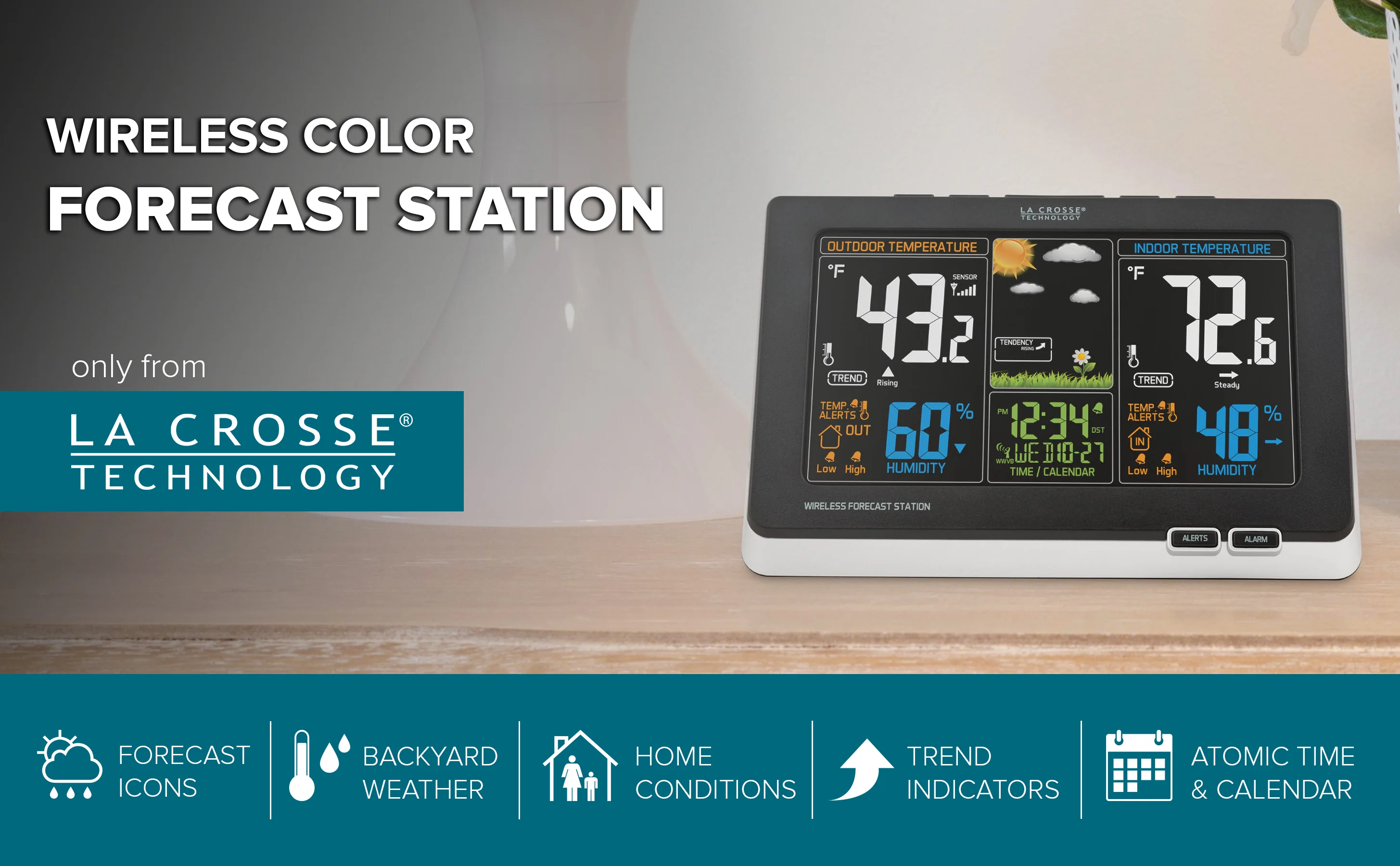 308-1414BV2 Wireless Color Weather Station - Image 6