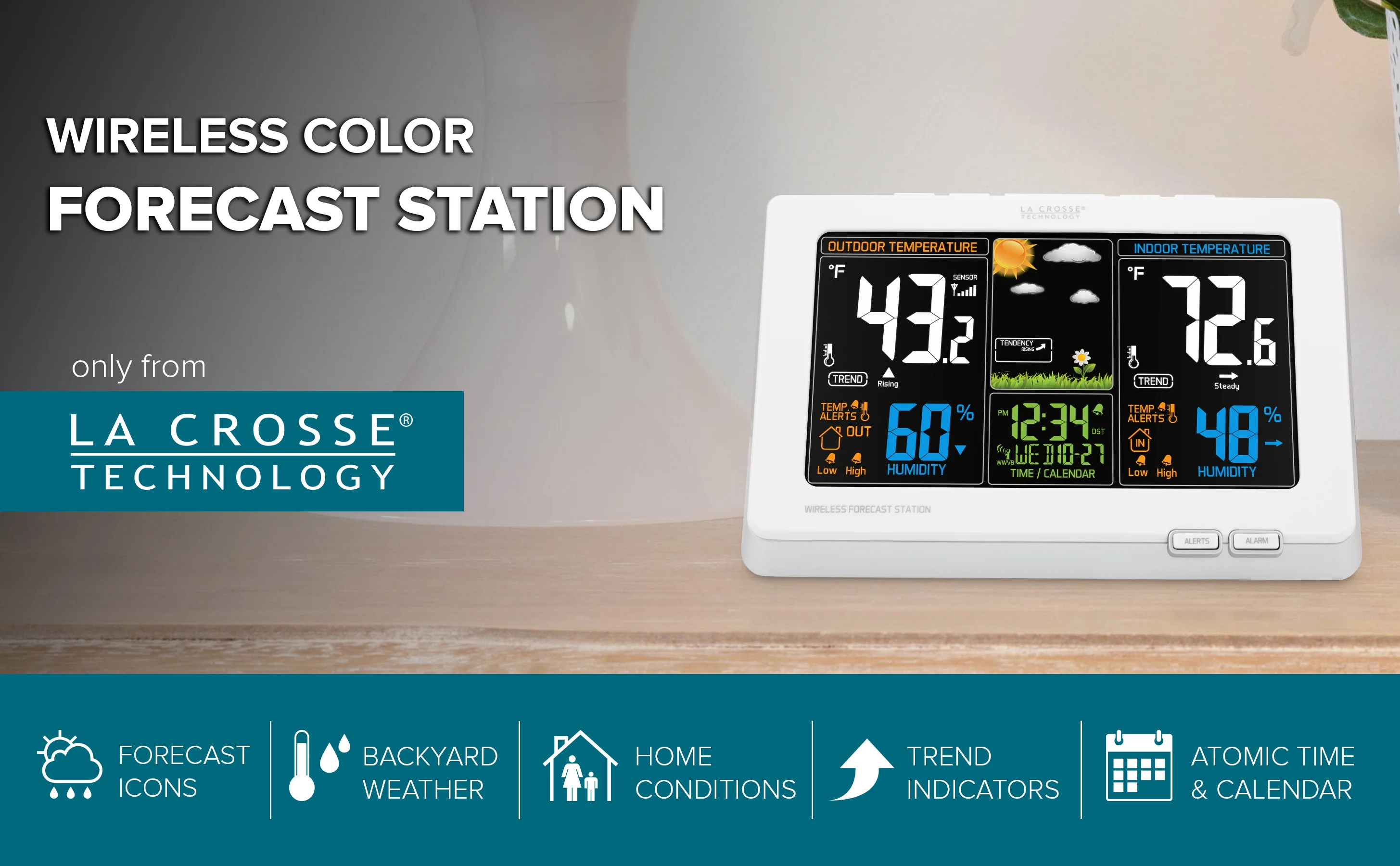 308-1414WV2 Wireless Color Weather Station - Image 6