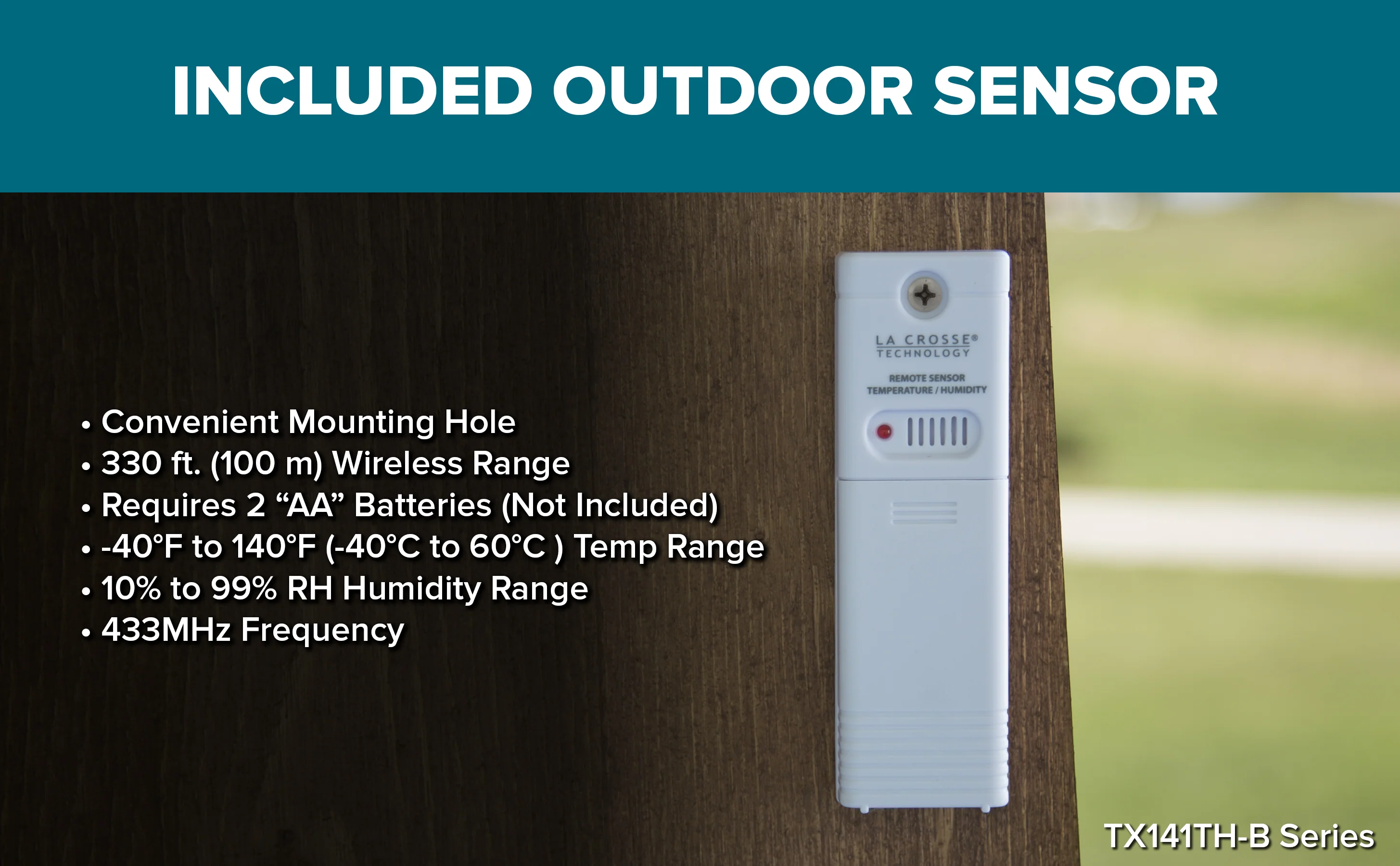 308-1414WV2 Wireless Color Weather Station - Image 8