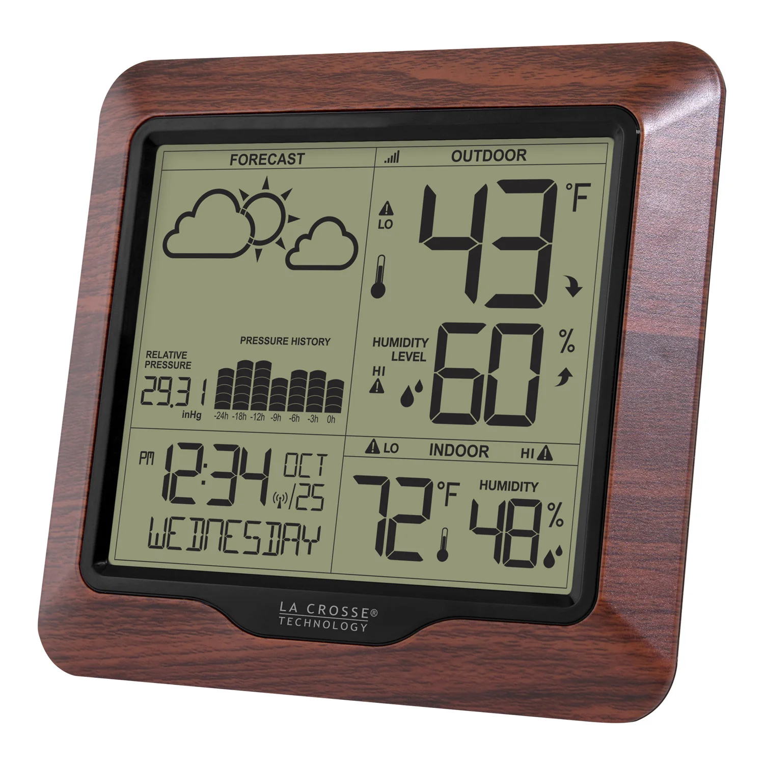 308-1417BL Weather Station with Forecast and Atomic Time - Image 3