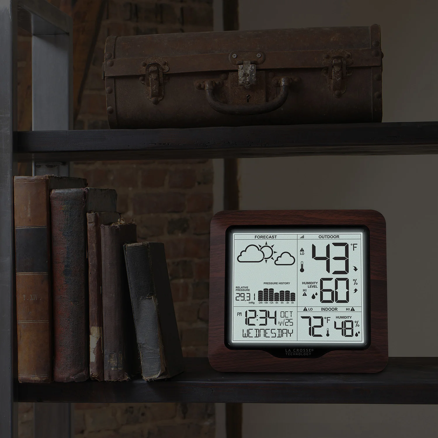 308-1417BL Weather Station with Forecast and Atomic Time - Image 7