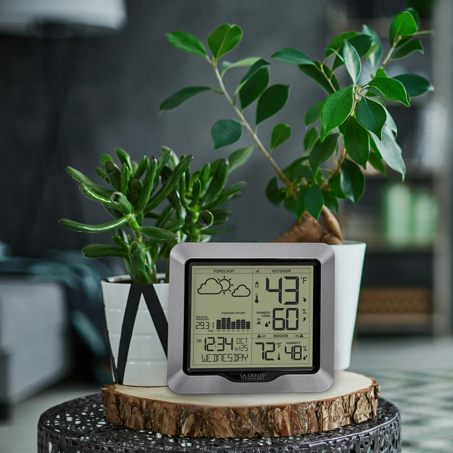 308-1417V2 Weather Station with Forecast and Atomic Time - Image 2