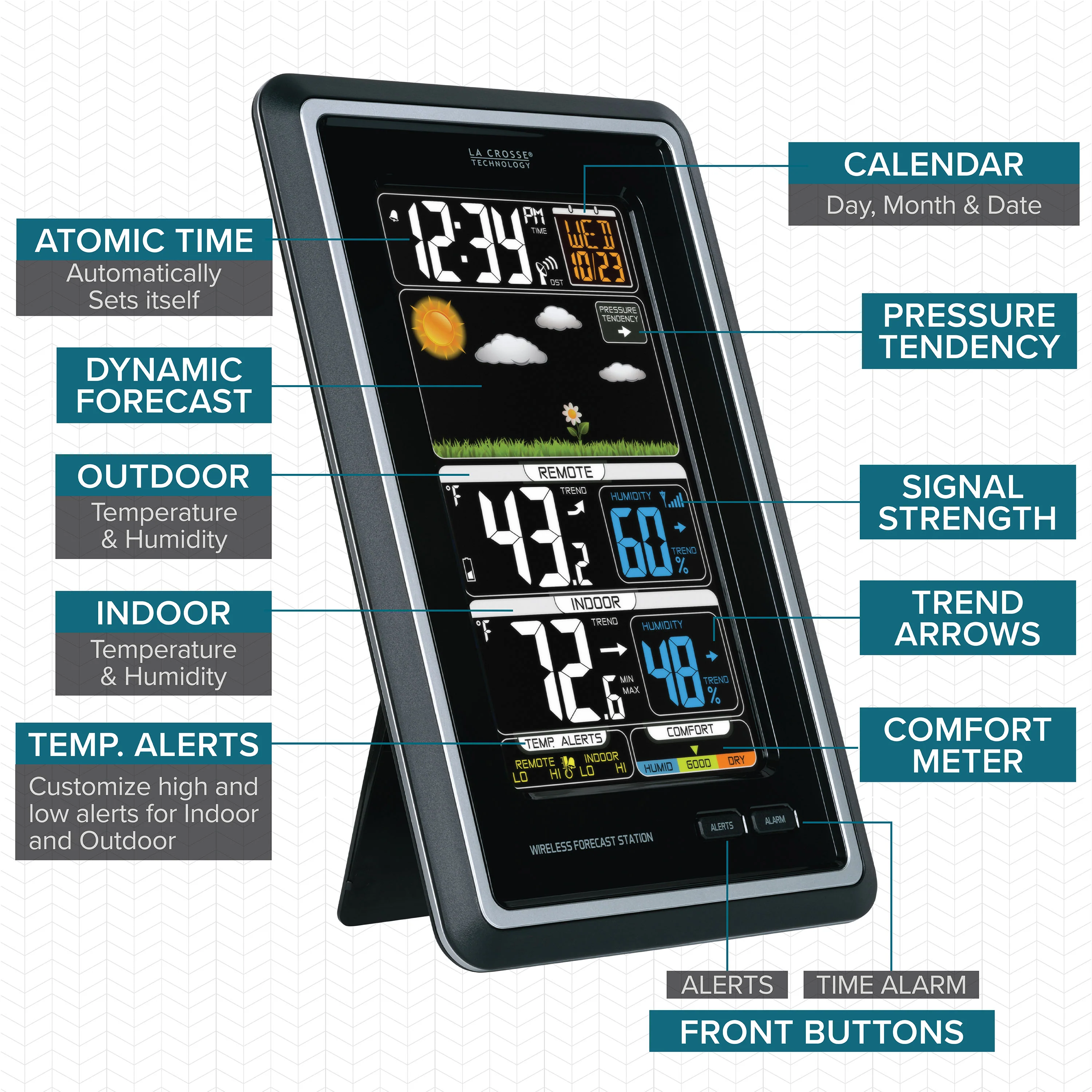 308-1425CV2 Wireless Color Weather Station - Image 3