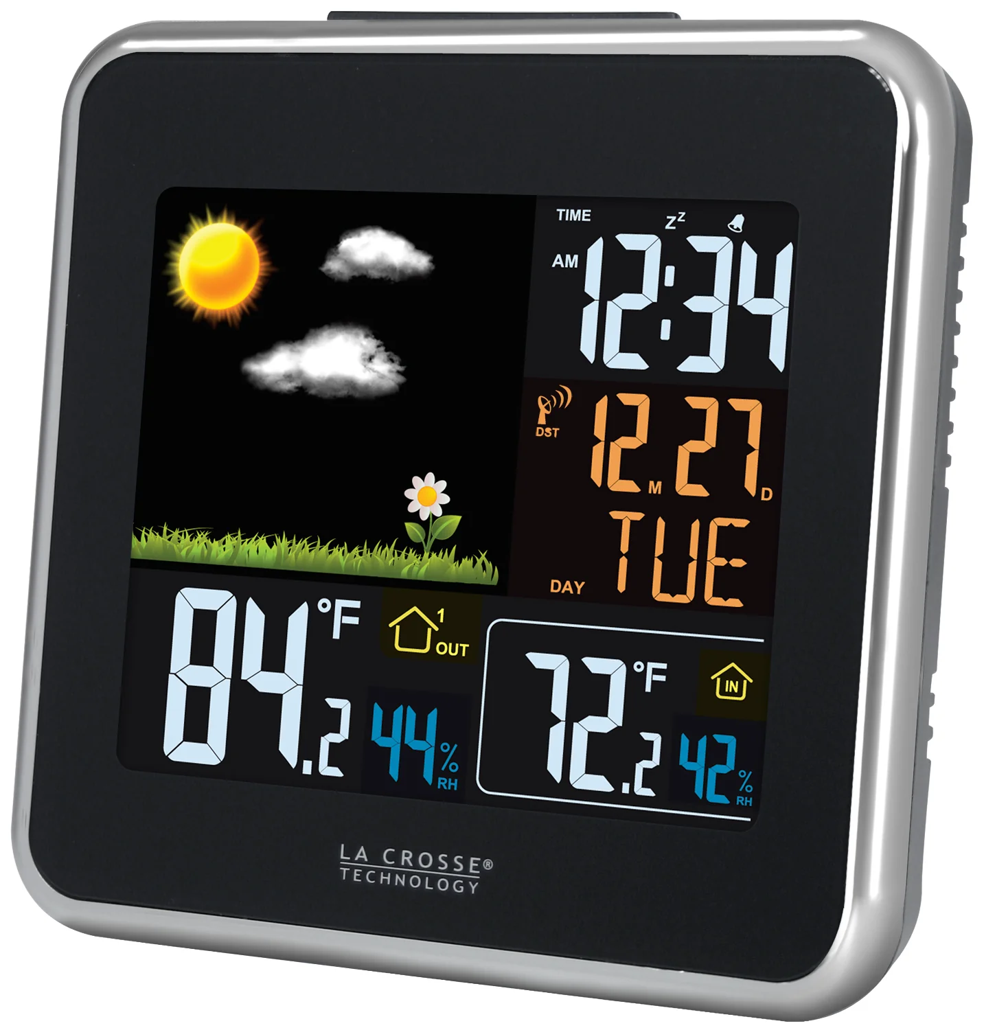Wireless Atomic Color Weather Station with USB Charging