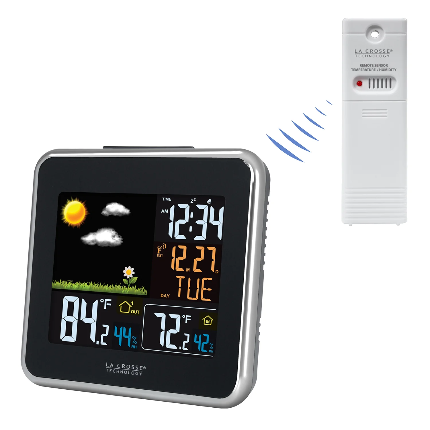 308-146V2 Wireless Atomic Color Weather Station with USB Charging - Image 6