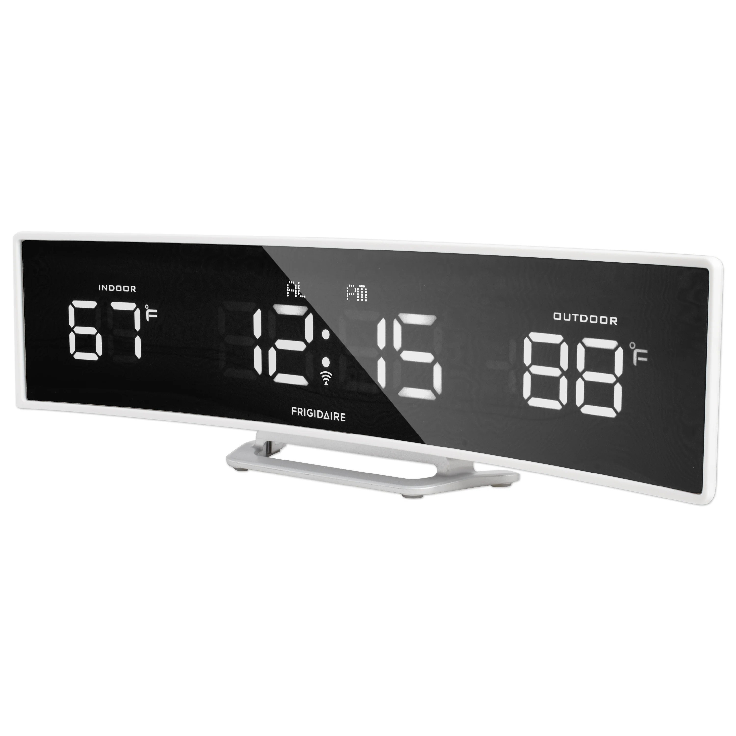 White Curved LED Weather Station - Image 2