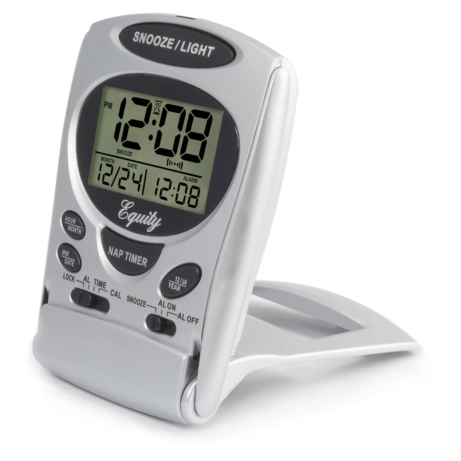 31300 LCD Digital Fold-Up Travel Alarm Clock - Image 4