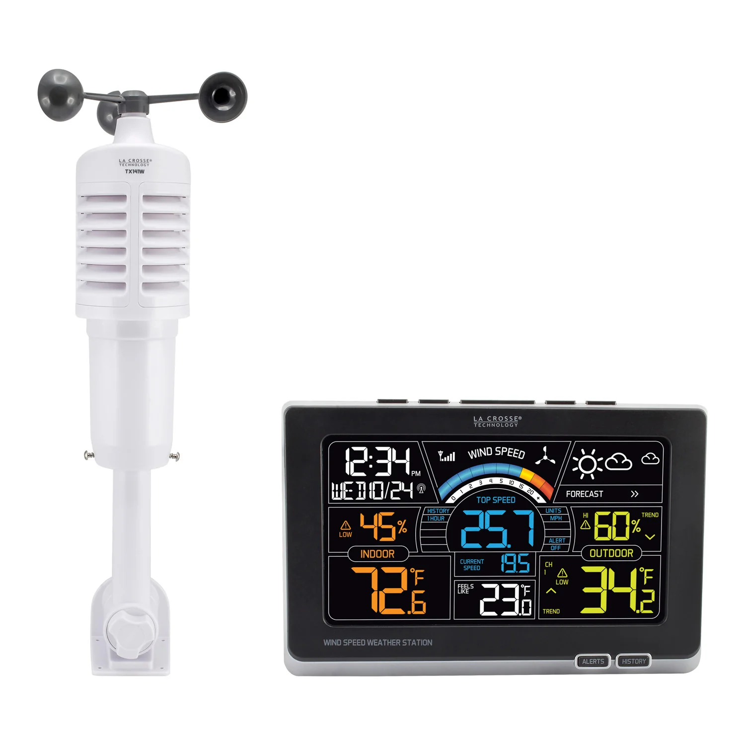 327-1414WV2 3-in-1 Wind Speed Weather Station - Image 5