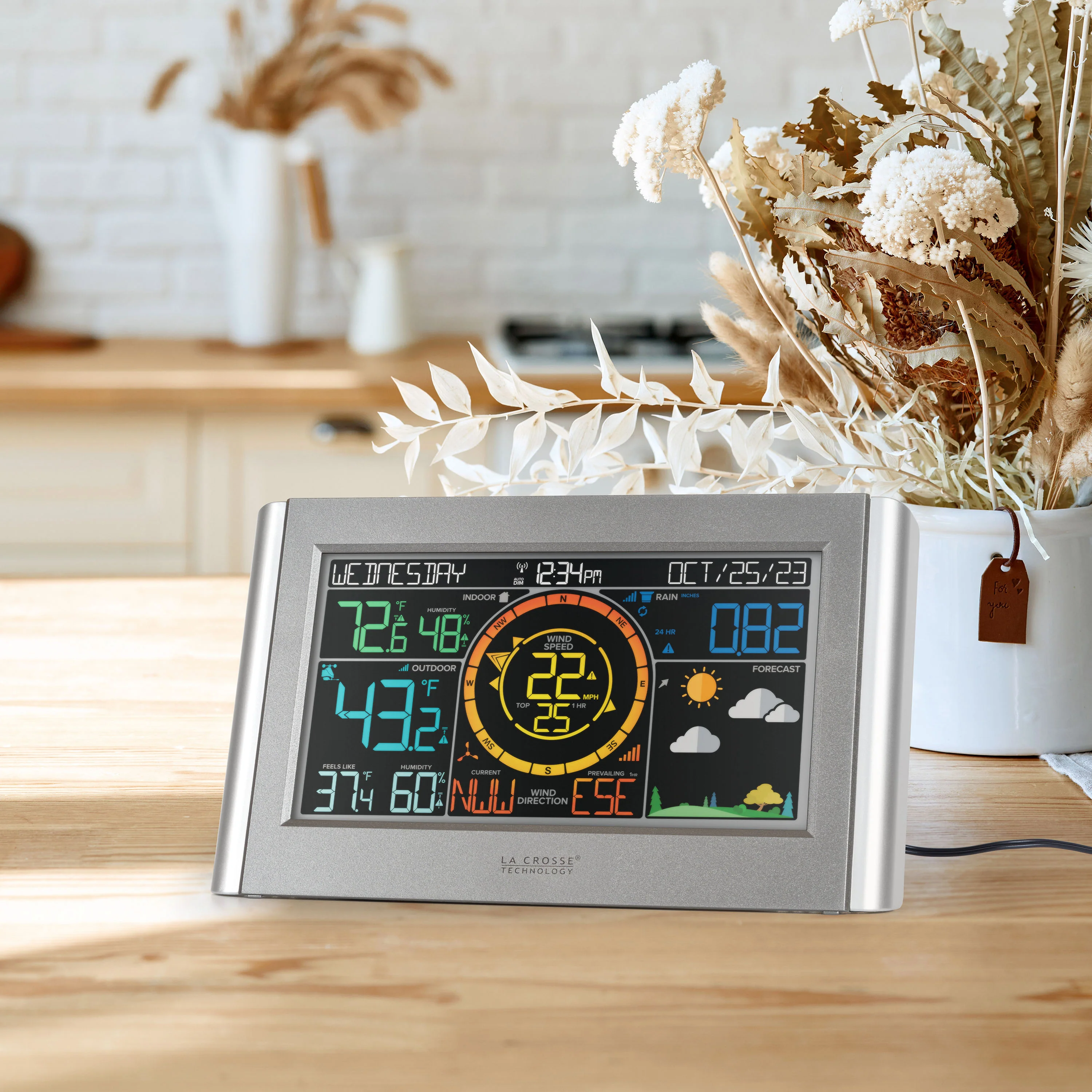 328-1414 Color Weather Station with Wind - Image 5