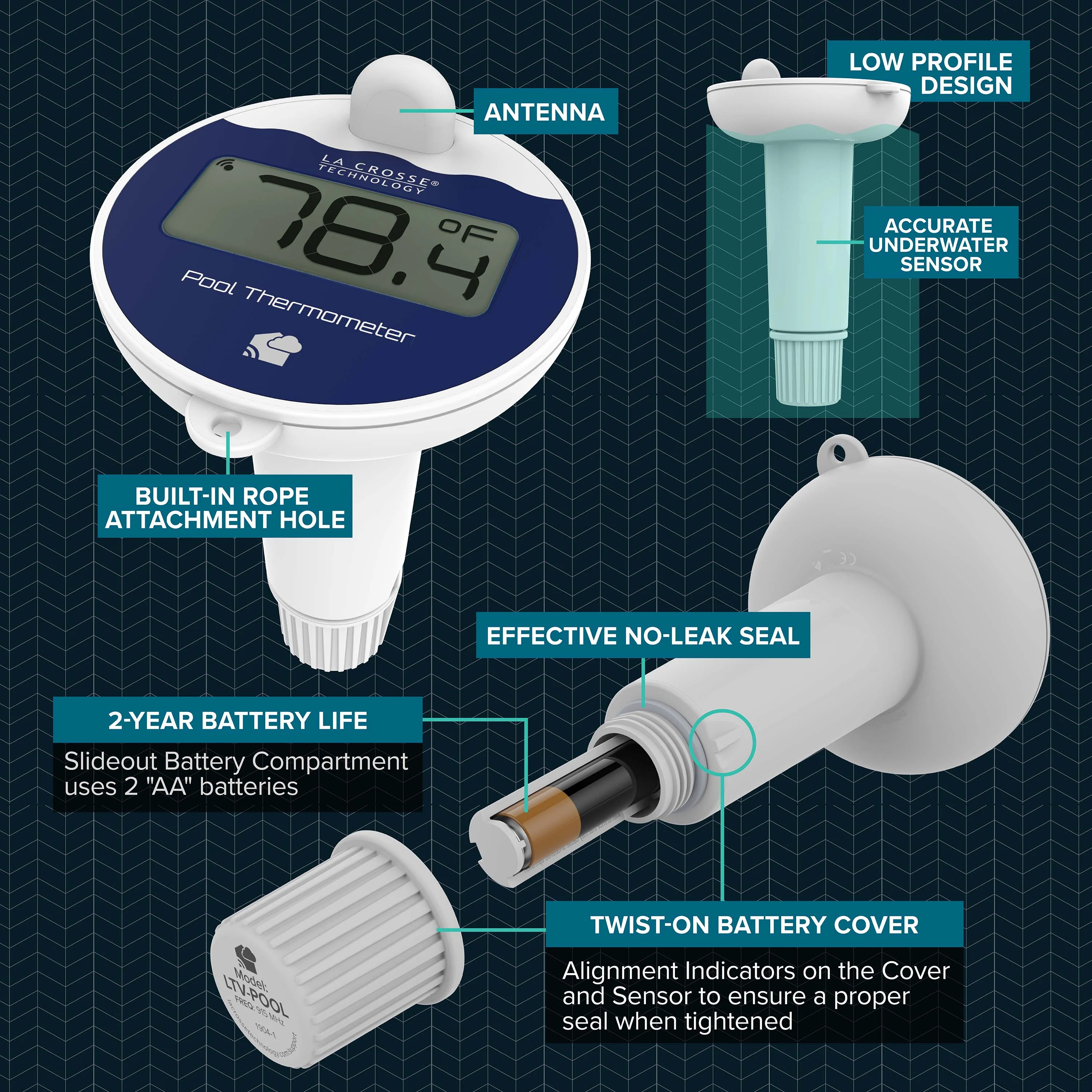 331-09667V2 Wireless Pool Thermometer - Image 5