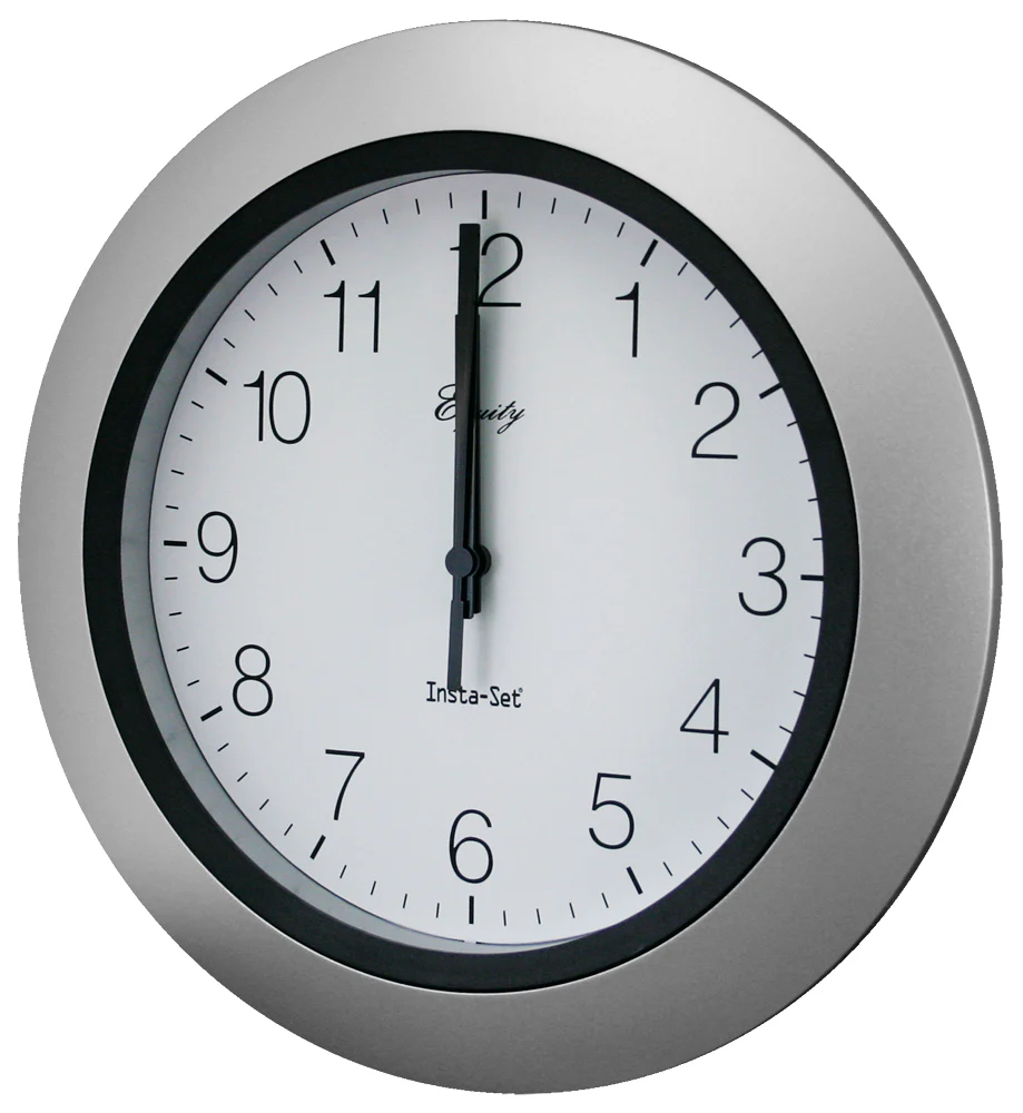 10 inch Insta Set Analog Clock - Image 2