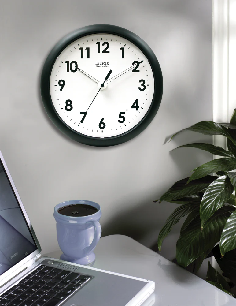 10 inch Wall Clock with Glowing Hands - Image 4