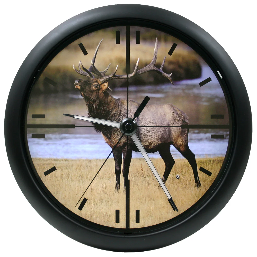10 inch Wall Clock with Glowing Hands and Cross Hairs