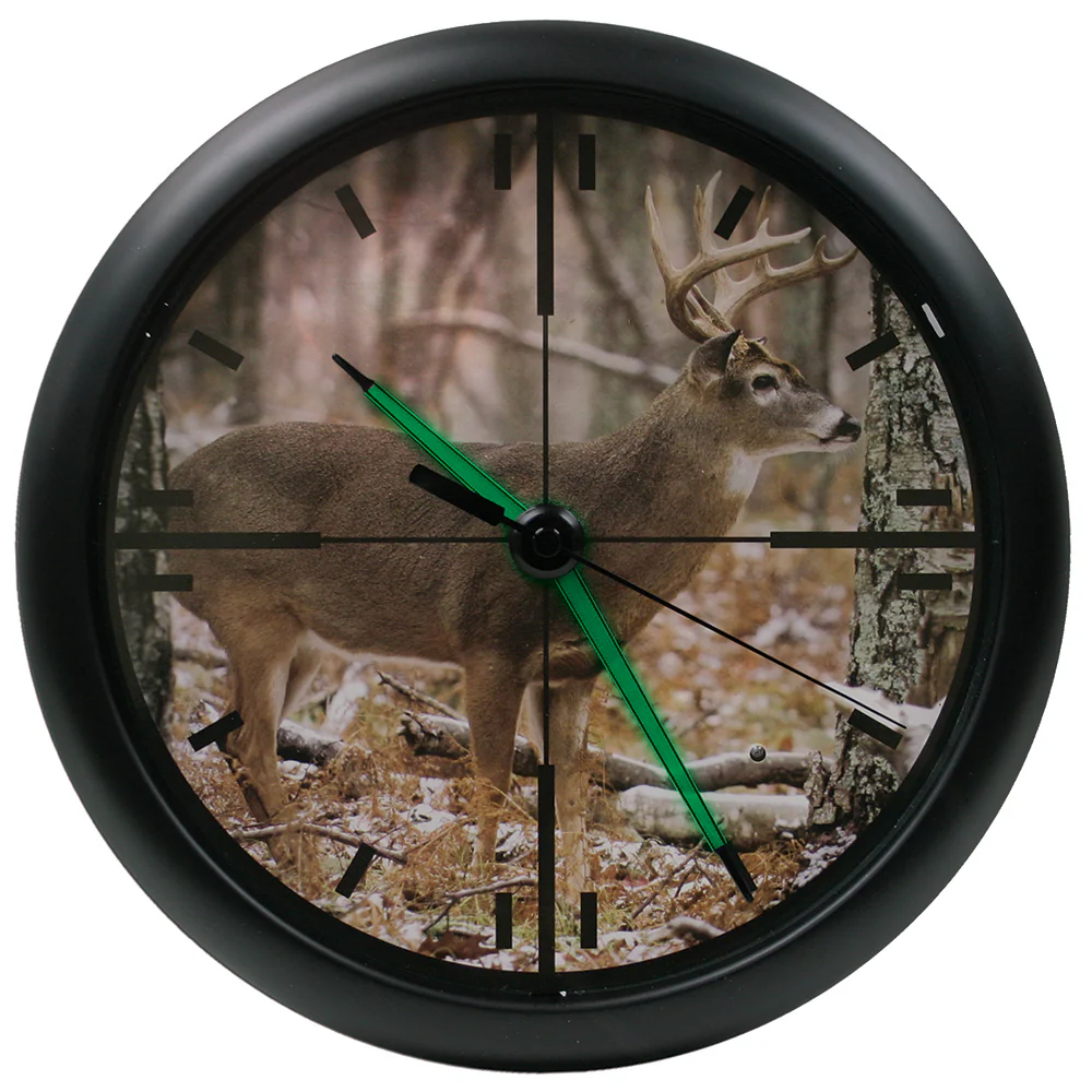 10 inch Wall Clock with Glowing Hands and Cross Hairs - Image 3