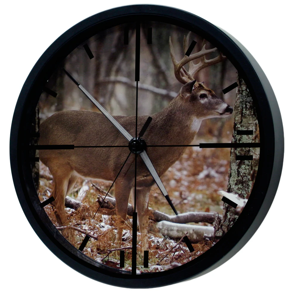 12 inch Wall Clock with Glowing Hands and Cross Hairs