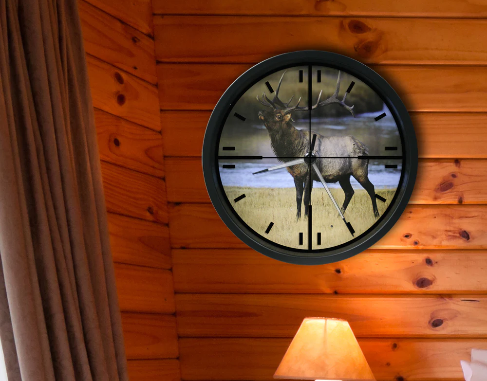 12 inch Wall Clock with Glowing Hands - Image 2