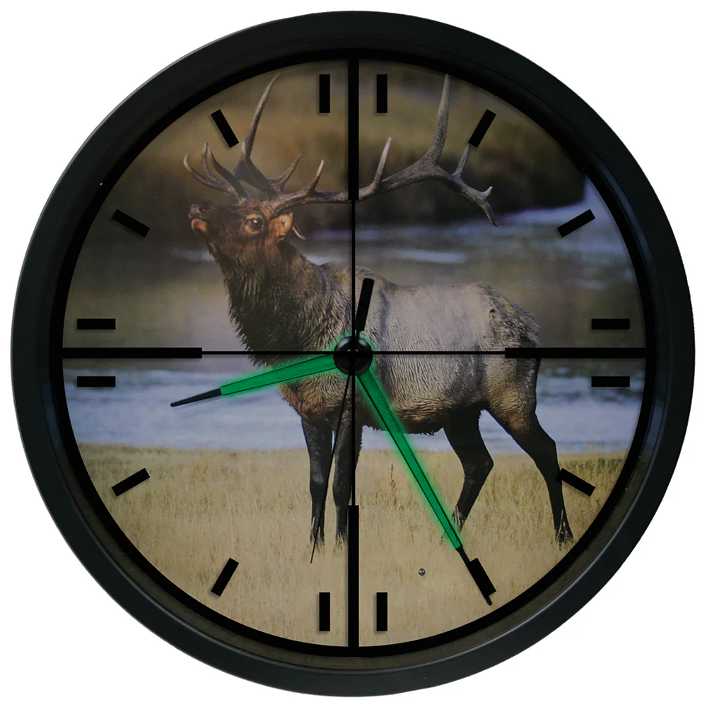 12 inch Wall Clock with Glowing Hands - Image 3