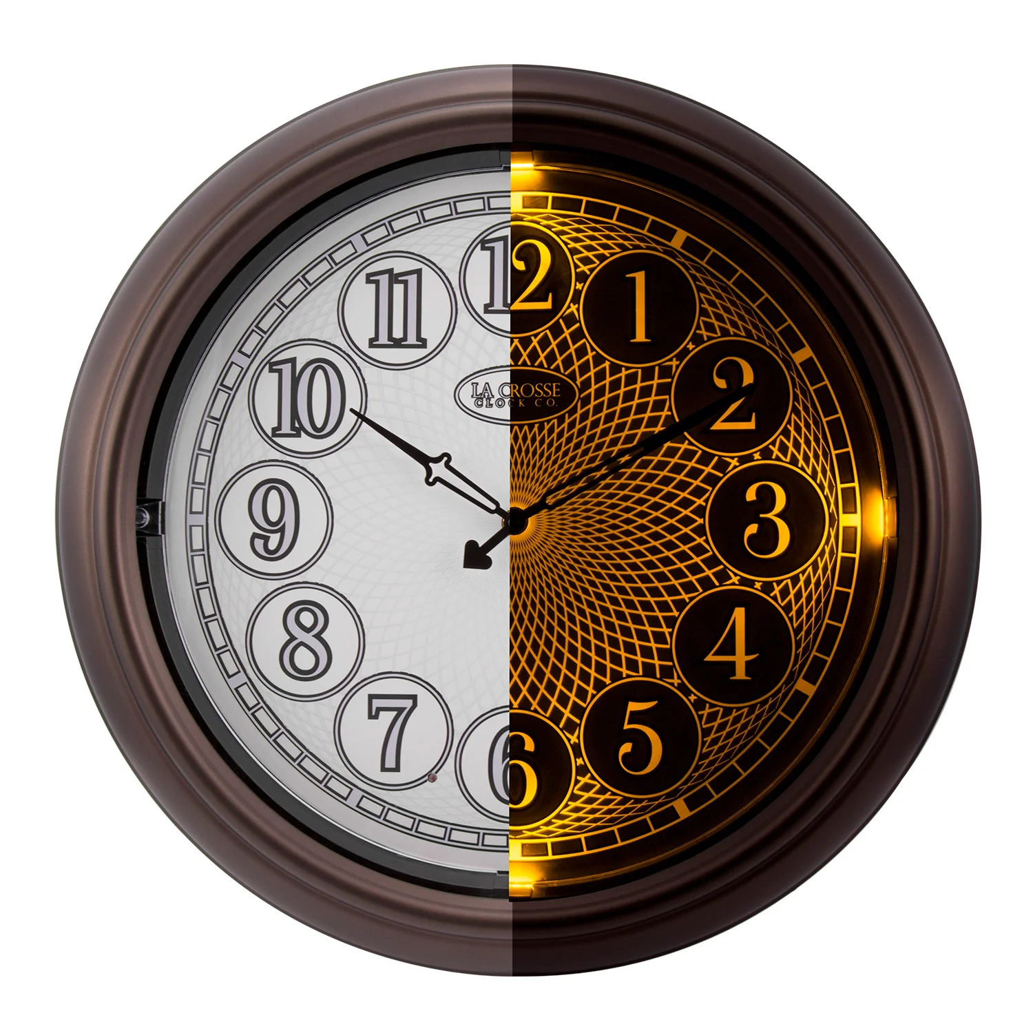 18 inch Indoor/Outdoor Lighted Dial Clock - Image 3