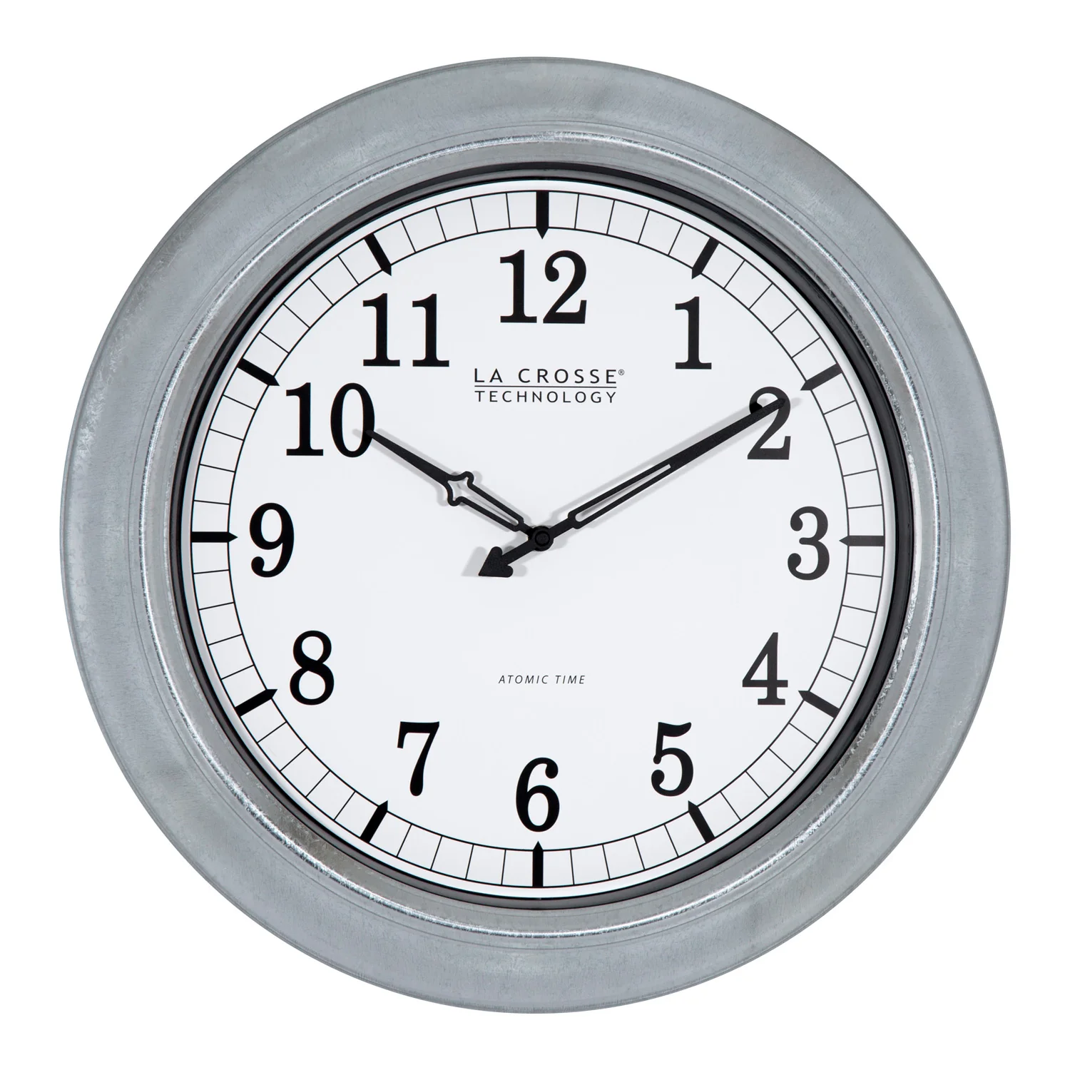 Indoor/Outdoor Galvanized Wall Clock