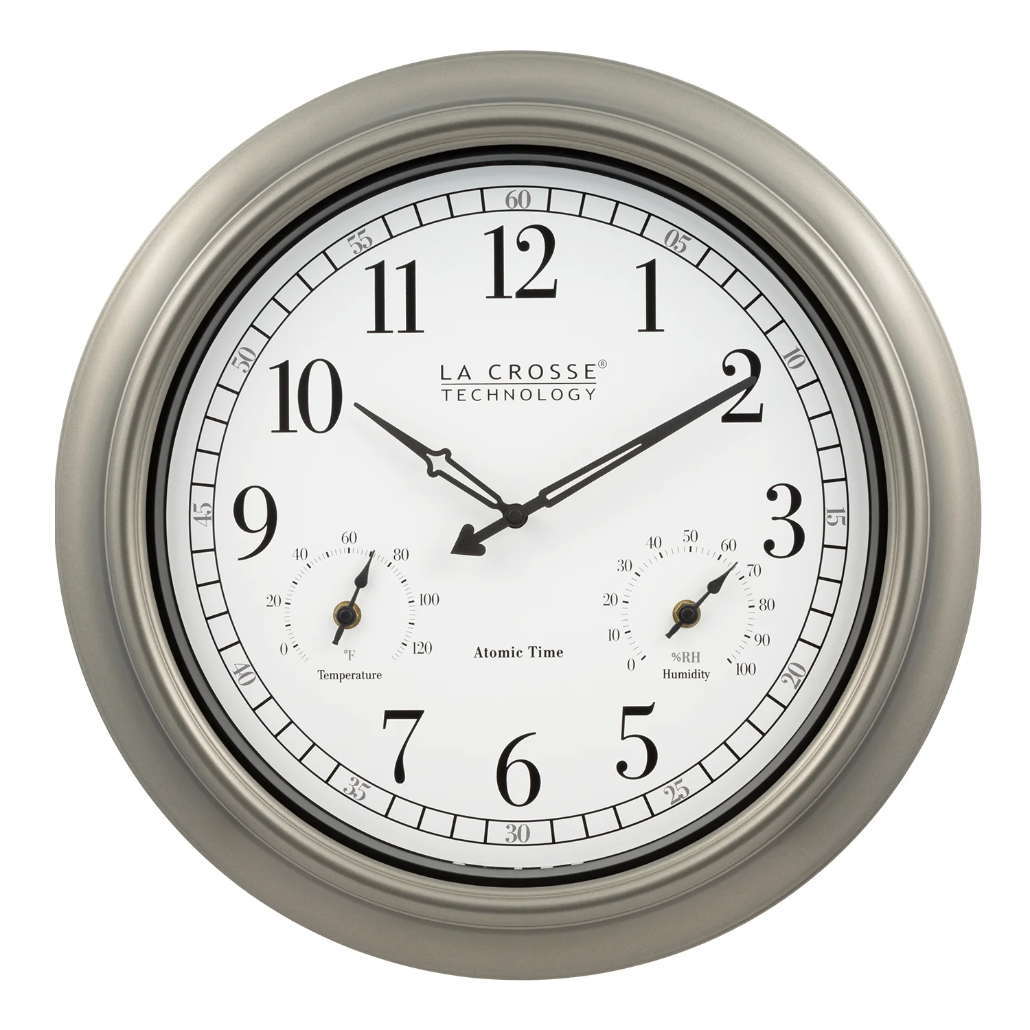 404-1946 18-inch Indoor/Outdoor Atomic Classic Wall Clock