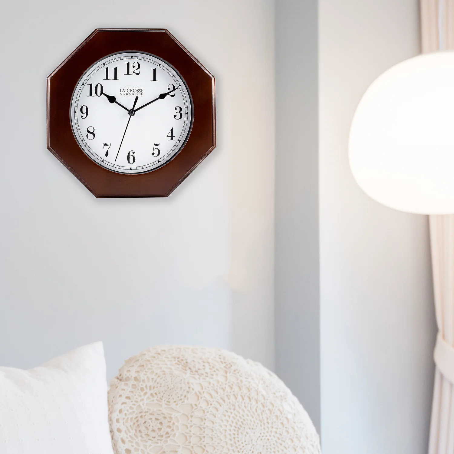 9.5 in Wood Wall Clock - Image 2