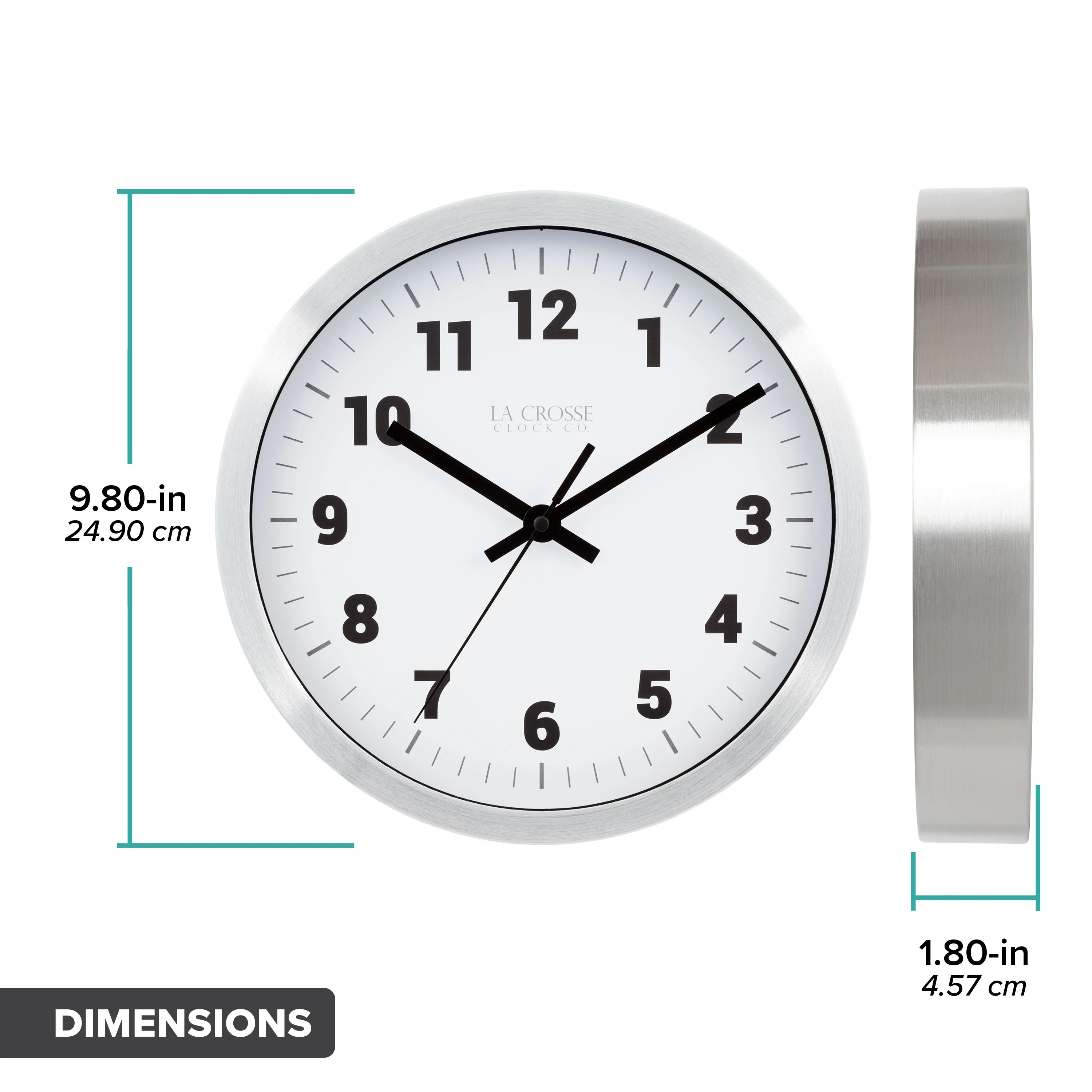 404-2626 10-inch Nash Wall Clock - Image 8