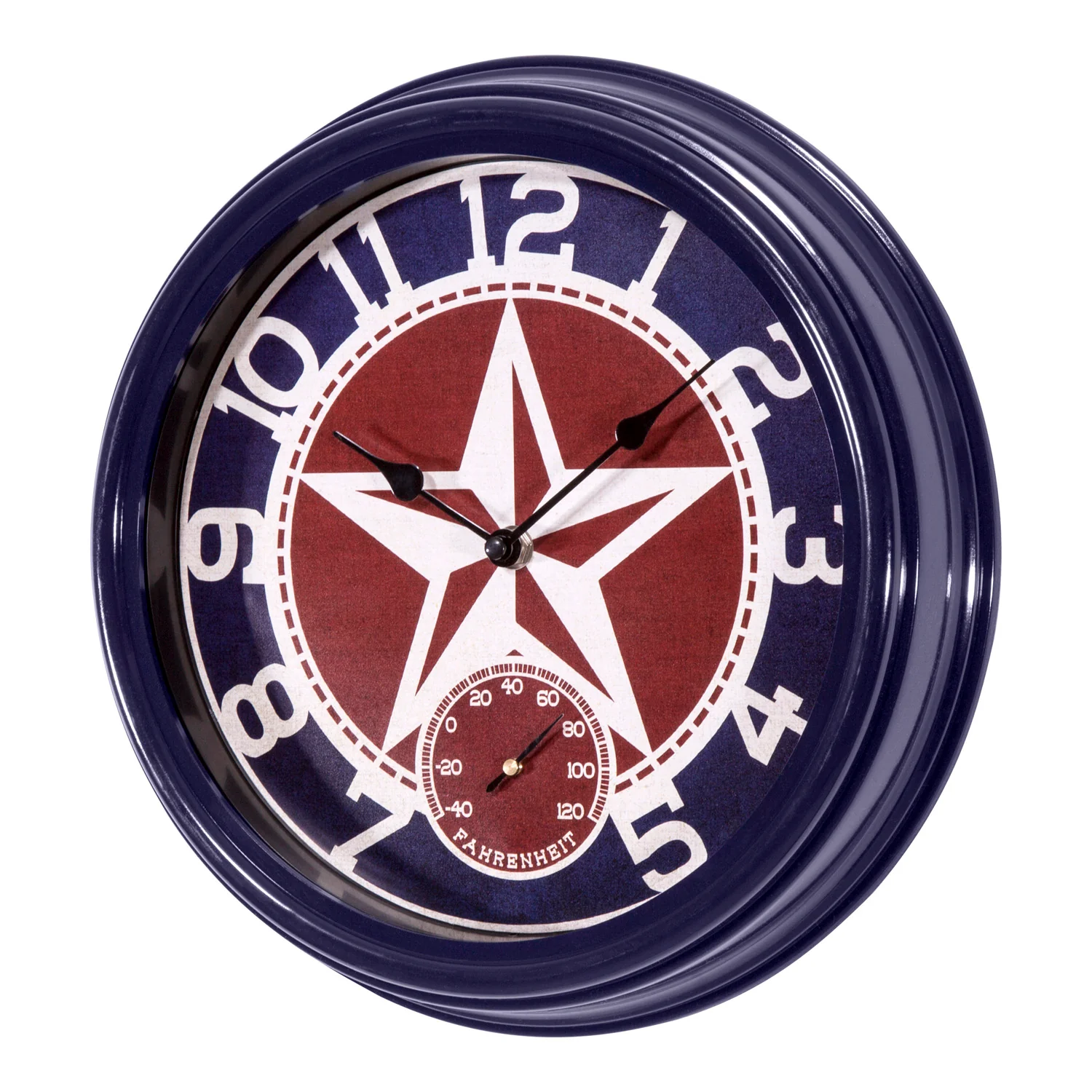 404-3012TX 12-inch Indoor/Outdoor Wall Clock - Image 2