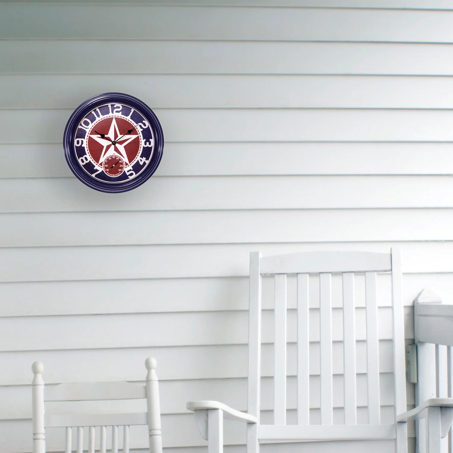 404-3012TX 12-inch Indoor/Outdoor Wall Clock - Image 3