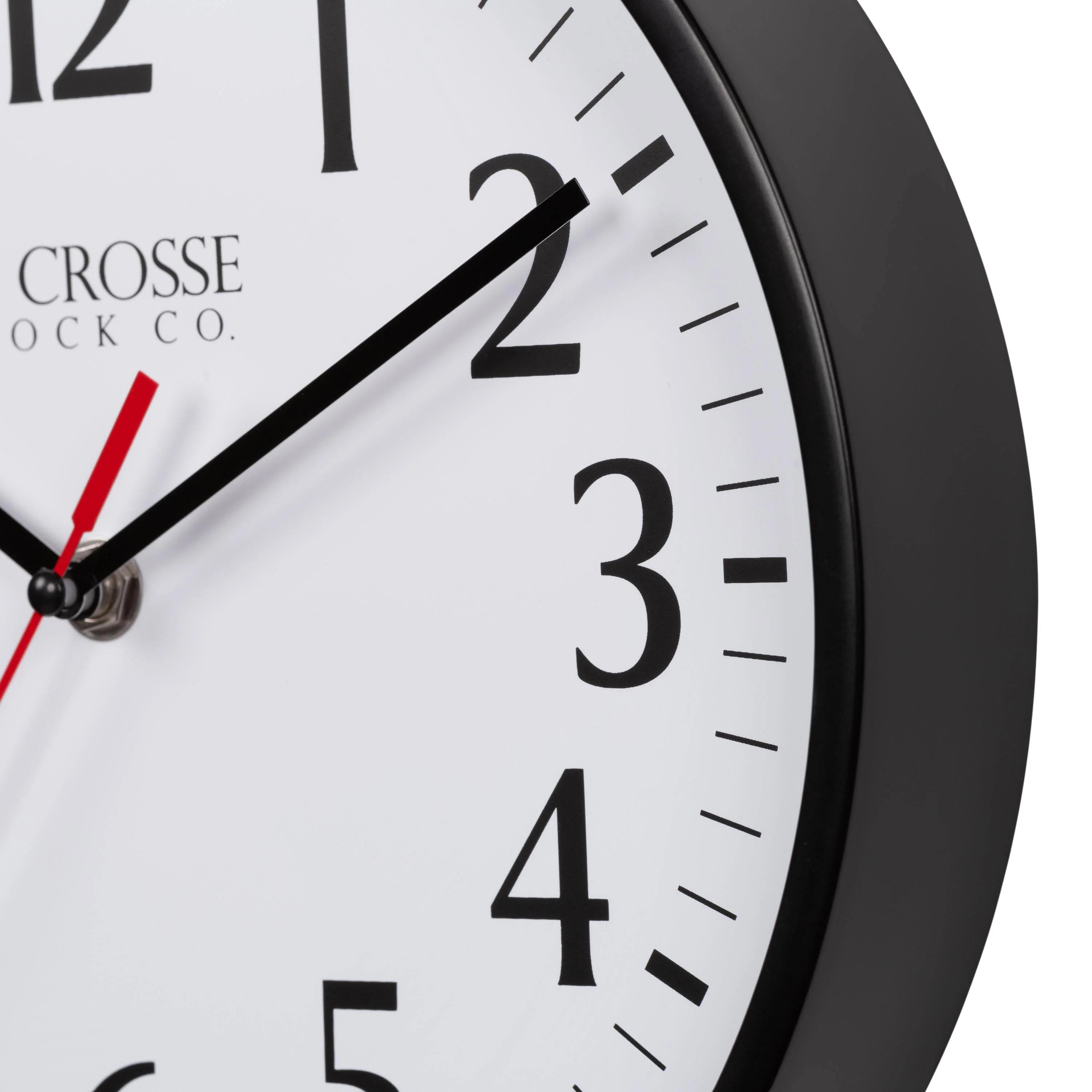 404-3025B 10-inch Basics Analog Wall Clock – Black - Image 4