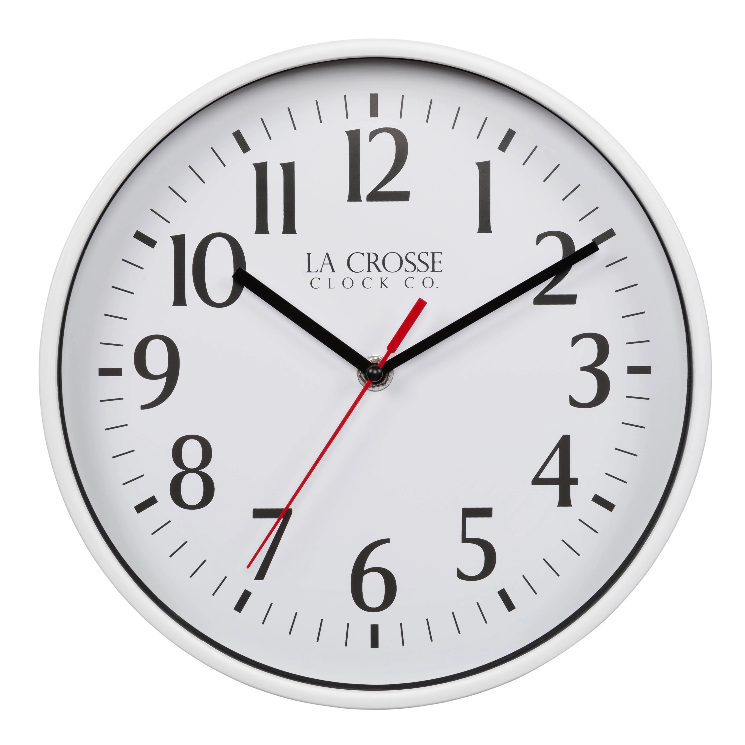404-3025B 10-inch Basics Analog Wall Clock – Black - Image 7