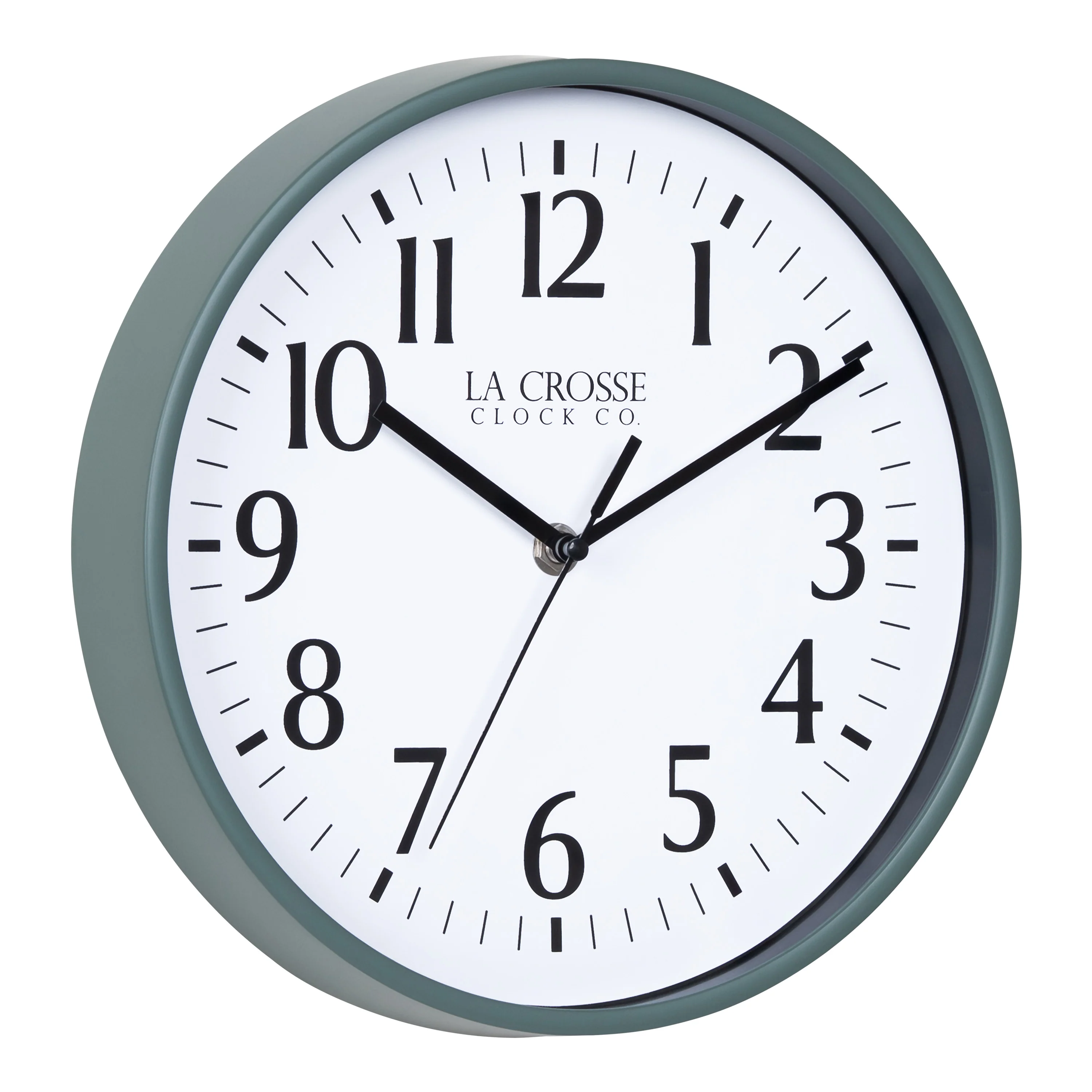 404-3025G 10-inch Basics Analog Wall Clock – Green - Image 2