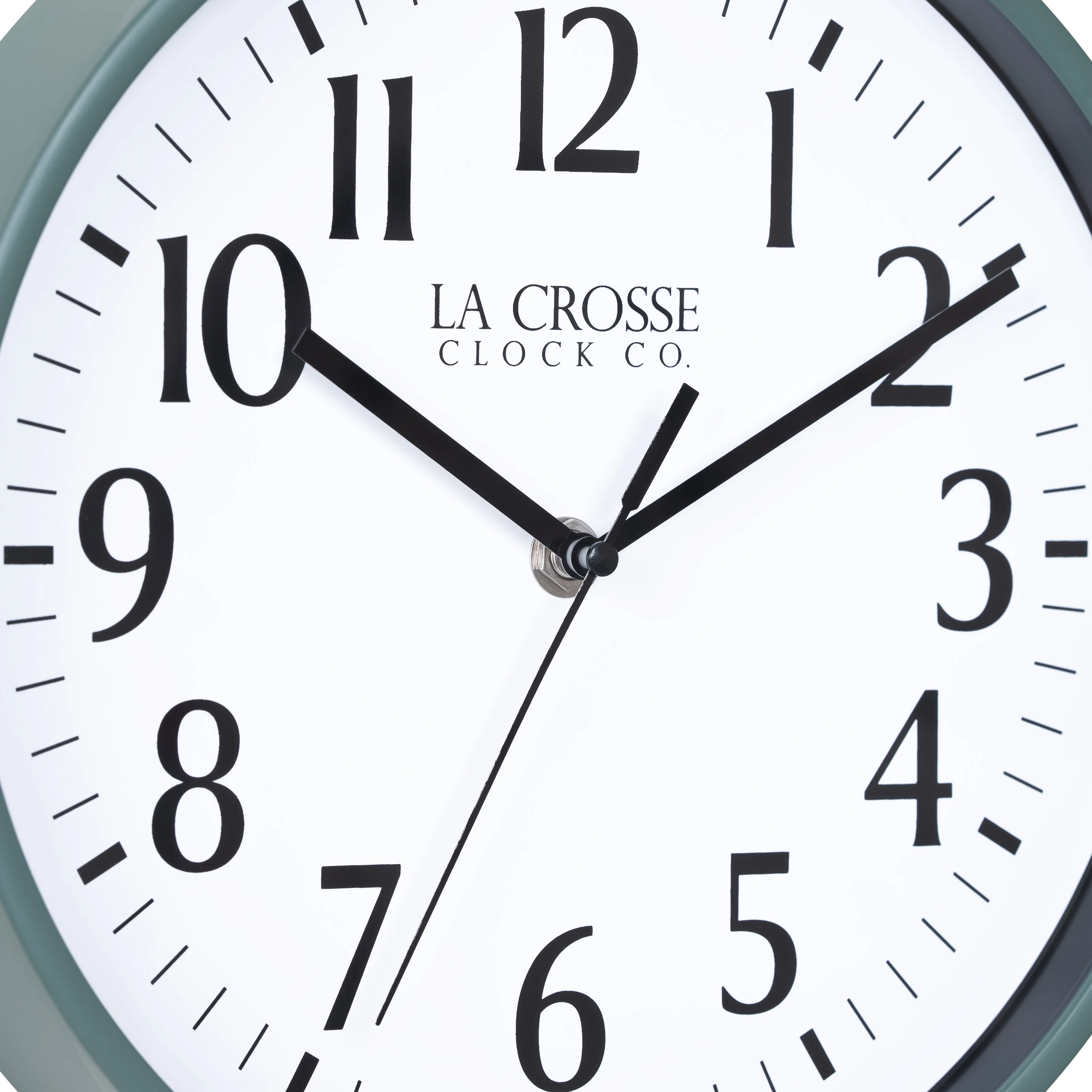 404-3025G 10-inch Basics Analog Wall Clock – Green - Image 7