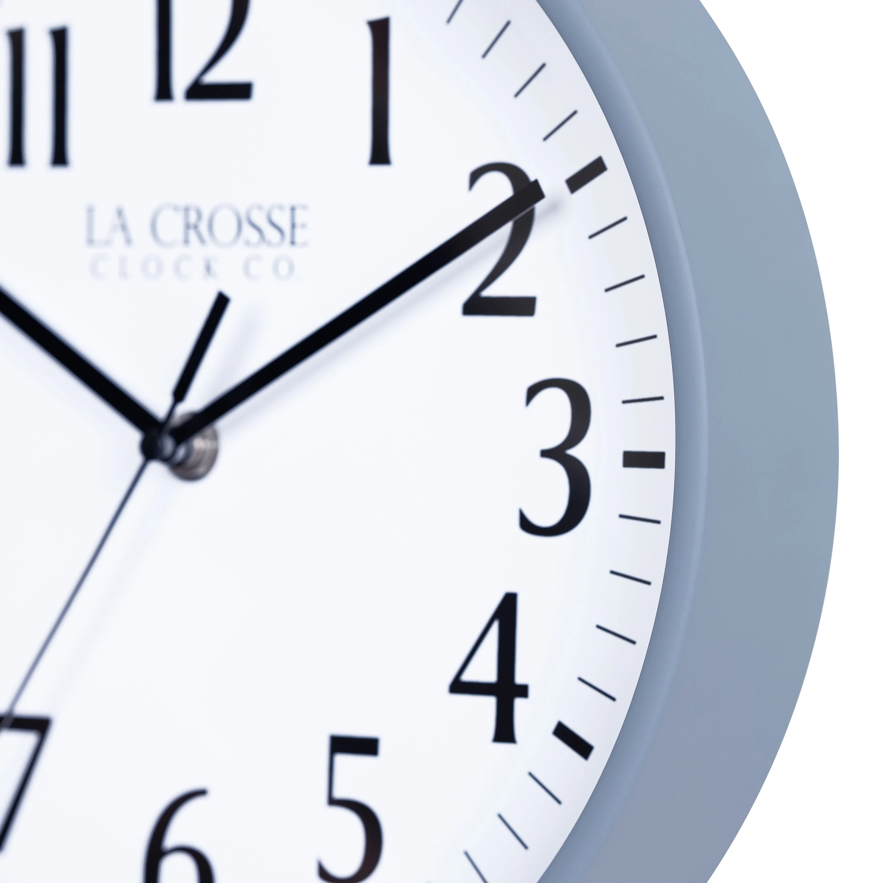 404-3025GB 10-inch Basics Analog Wall Clock – Gray Blue - Image 5