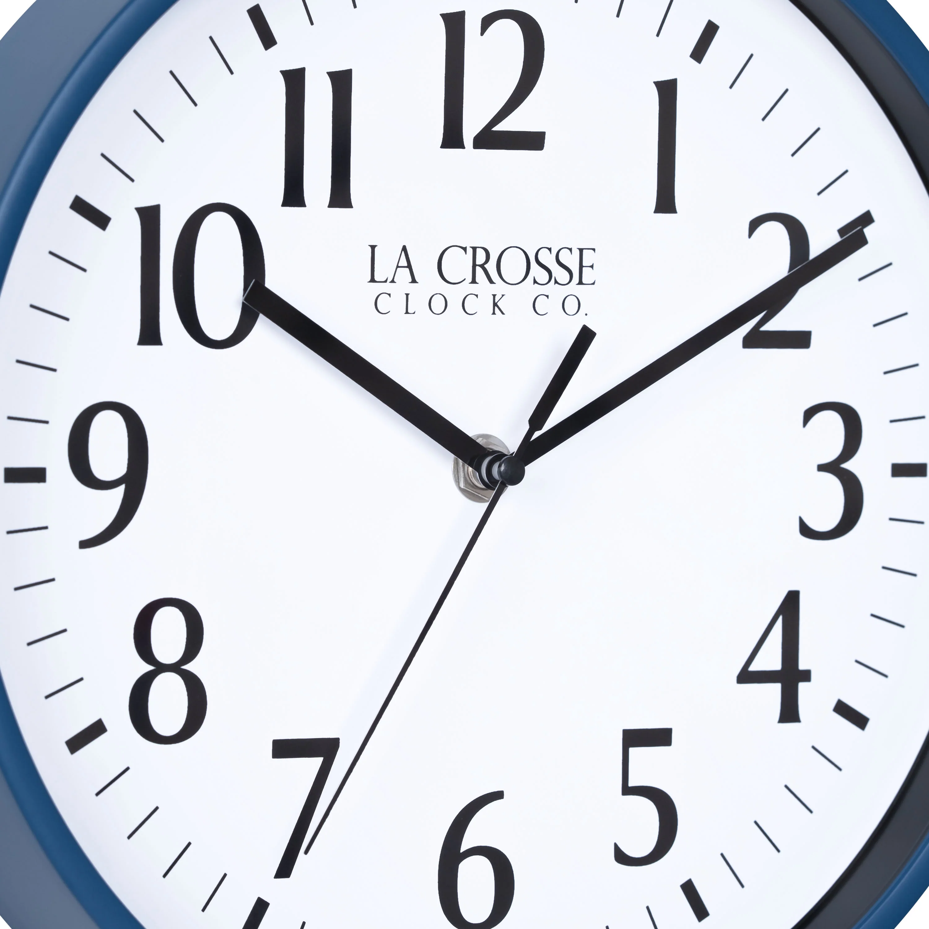 404-3025NB 10-inch Basics Analog Wall Clock – Navy Blue - Image 7