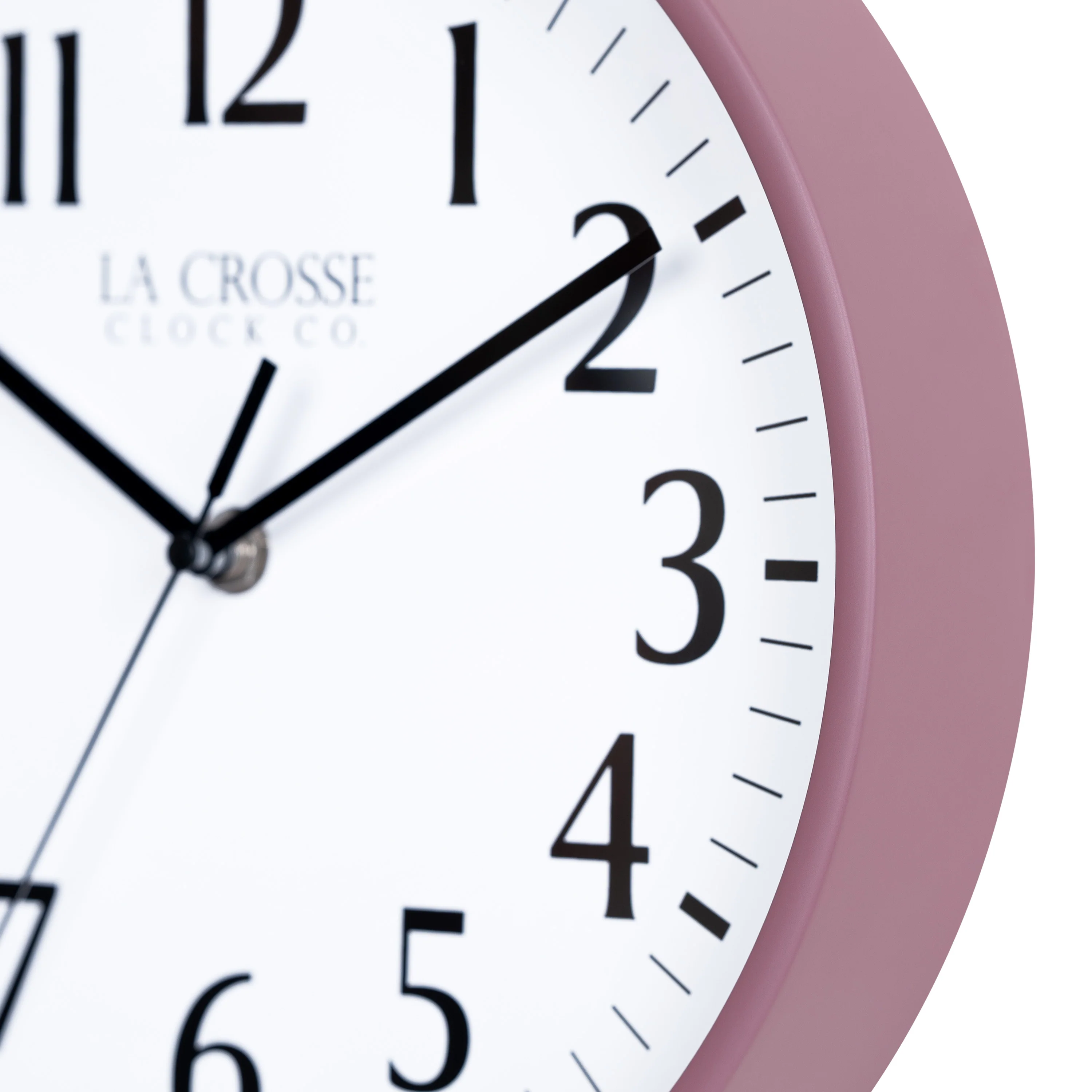 404-3025RR 10-inch Basics Analog Wall Clock – Ruby Red - Image 5